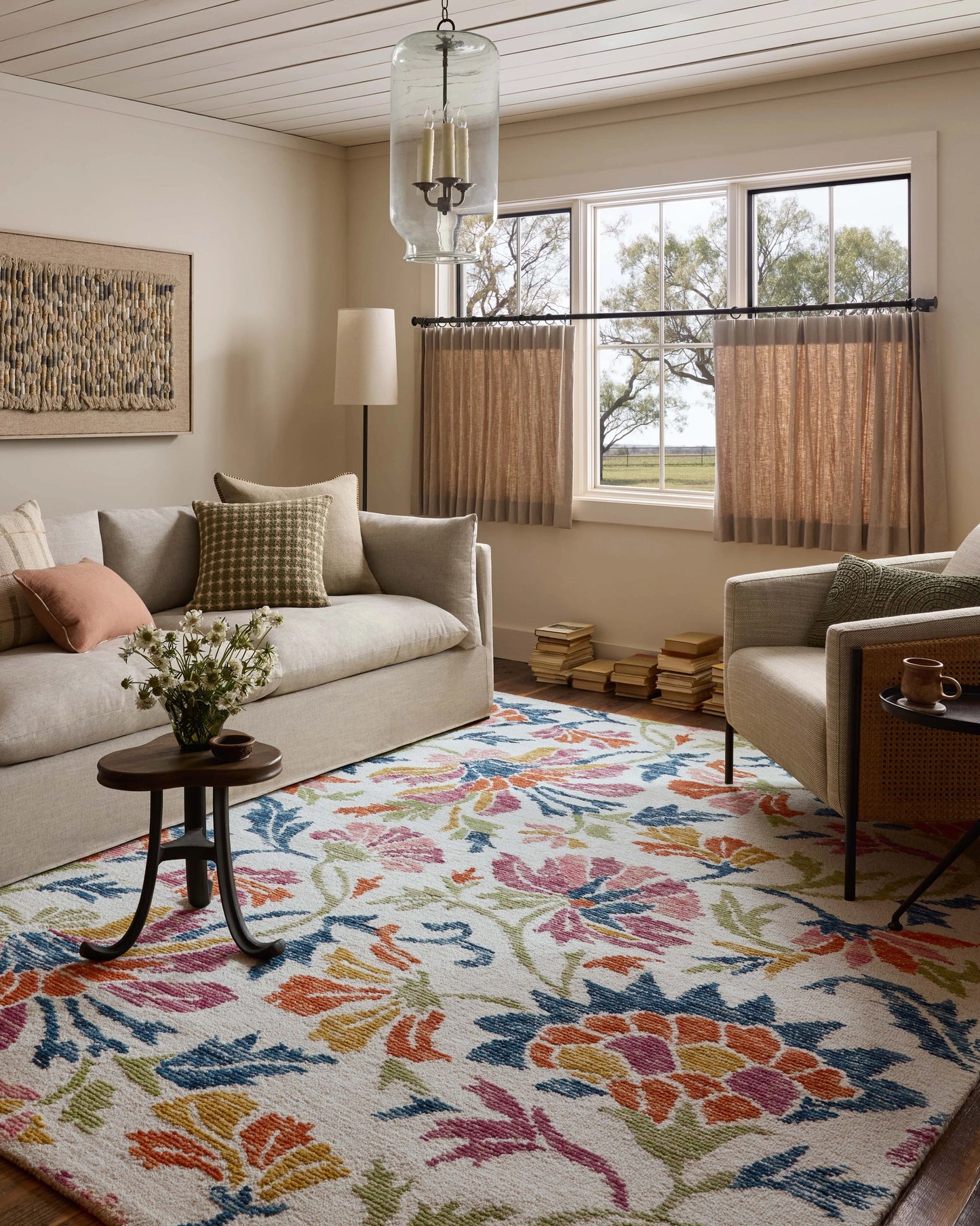 Loloi Tilly Ivory / Multi 2'-6" x 7'-6" Runner Rug