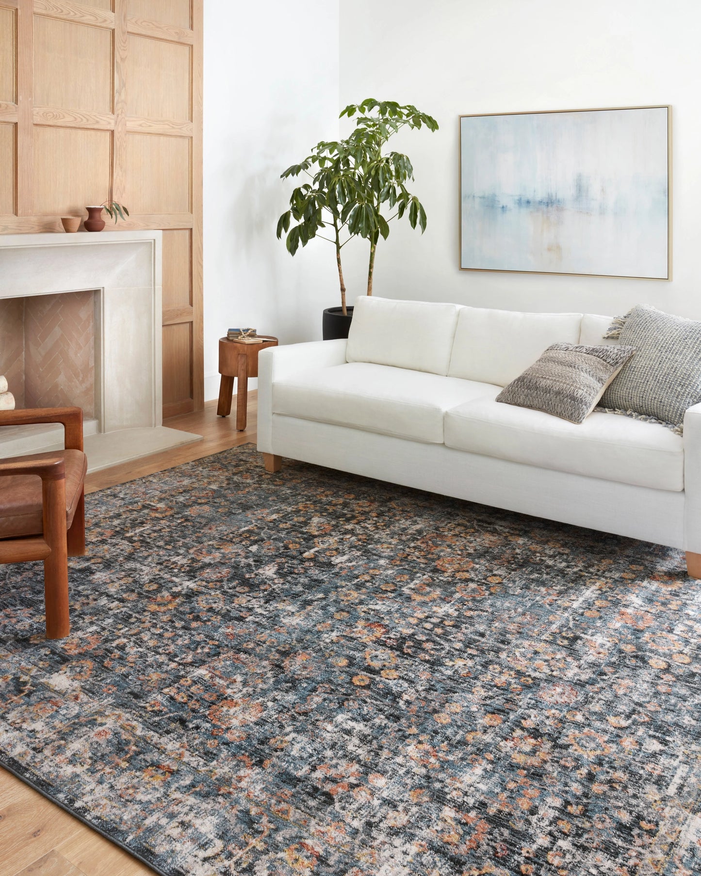 Loloi Cassandra Blue / Multi 18" x 18" Sample Rug