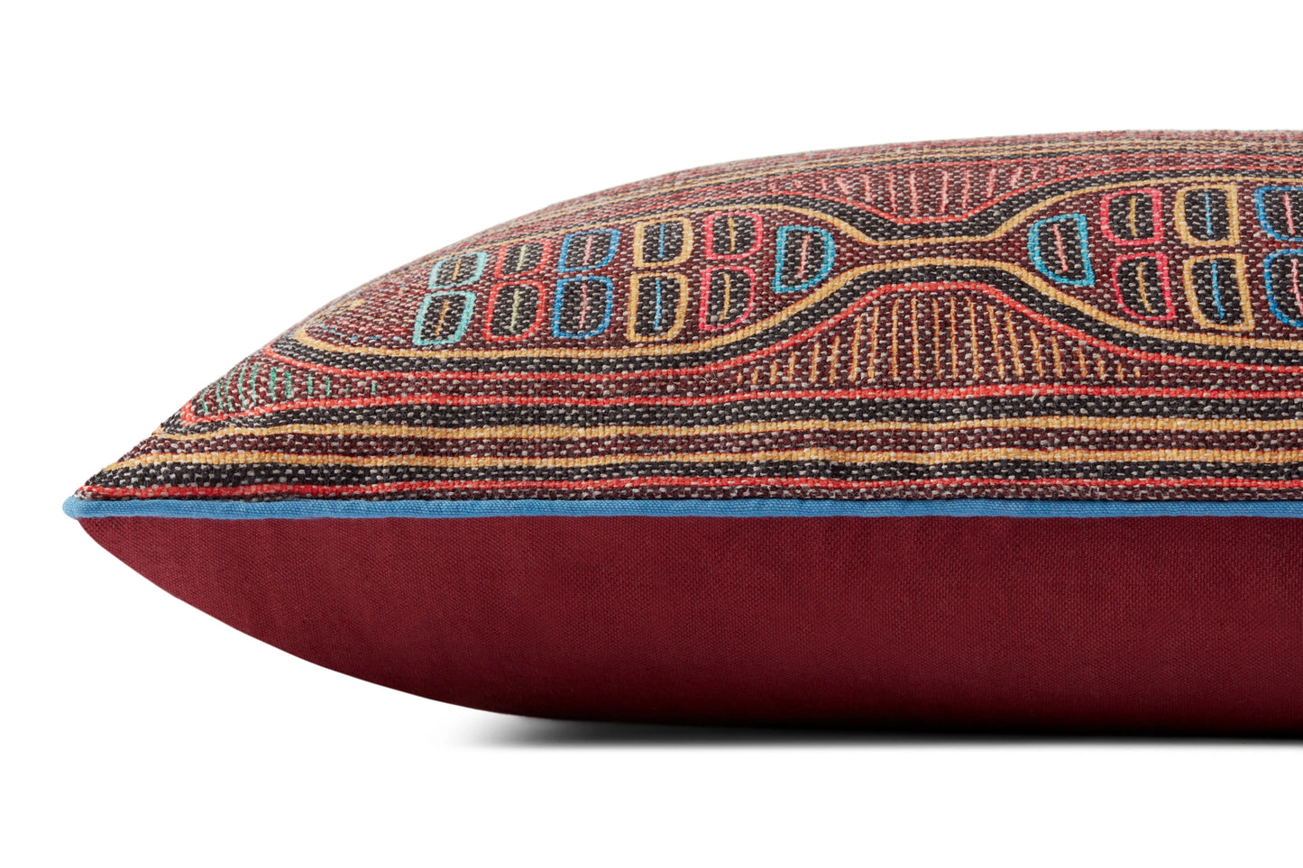 Loloi PLL0107 Berry / Multi 13'' x 35'' Cover w/Poly Pillow