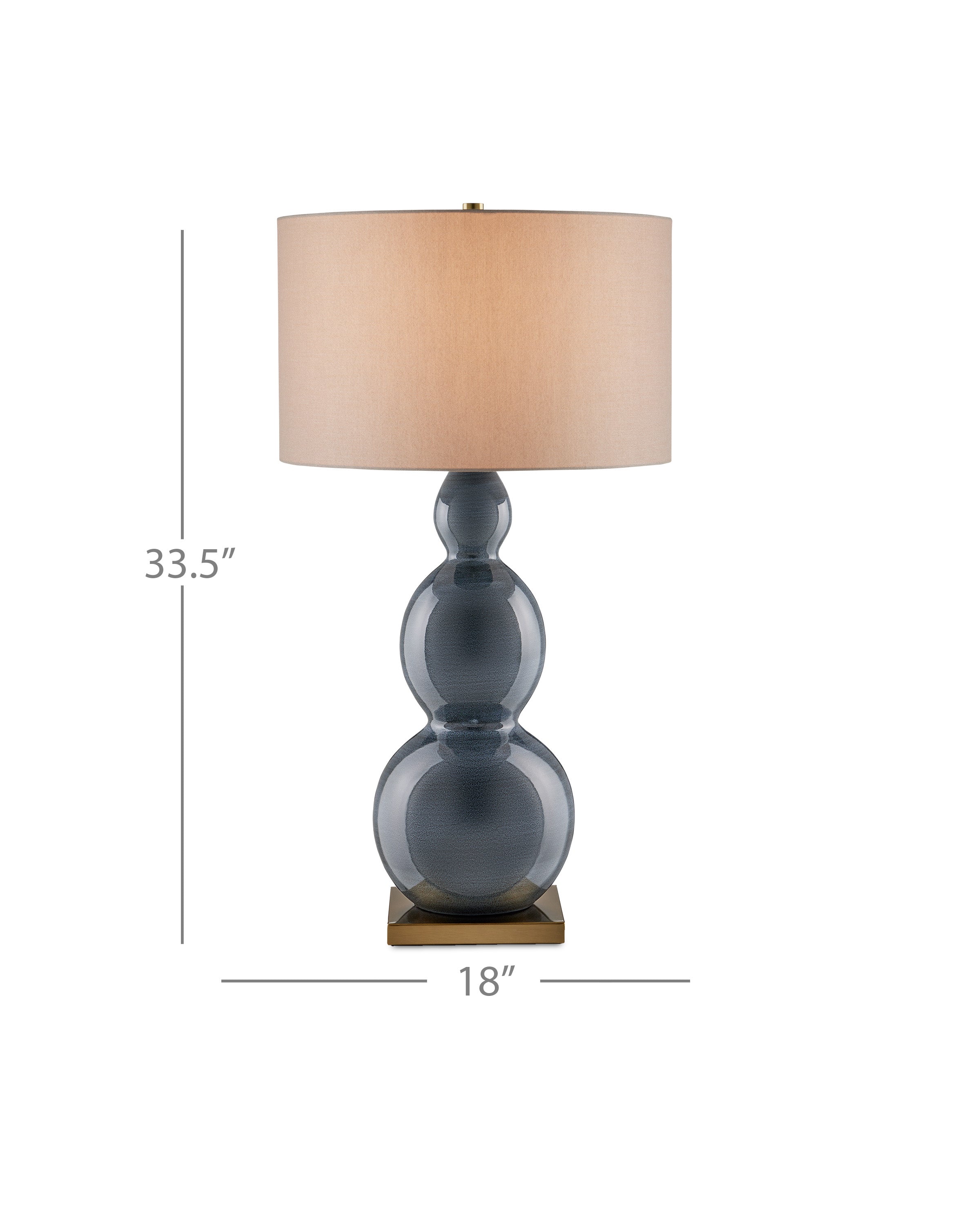 Cymbeline Gray Table Lamp - Thumbnail 4