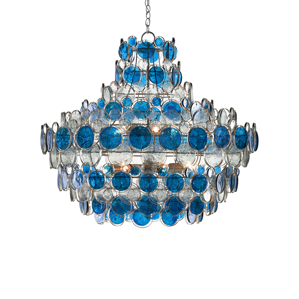 
                      
                        Galahad Large Blue Chandelier
                      
                    