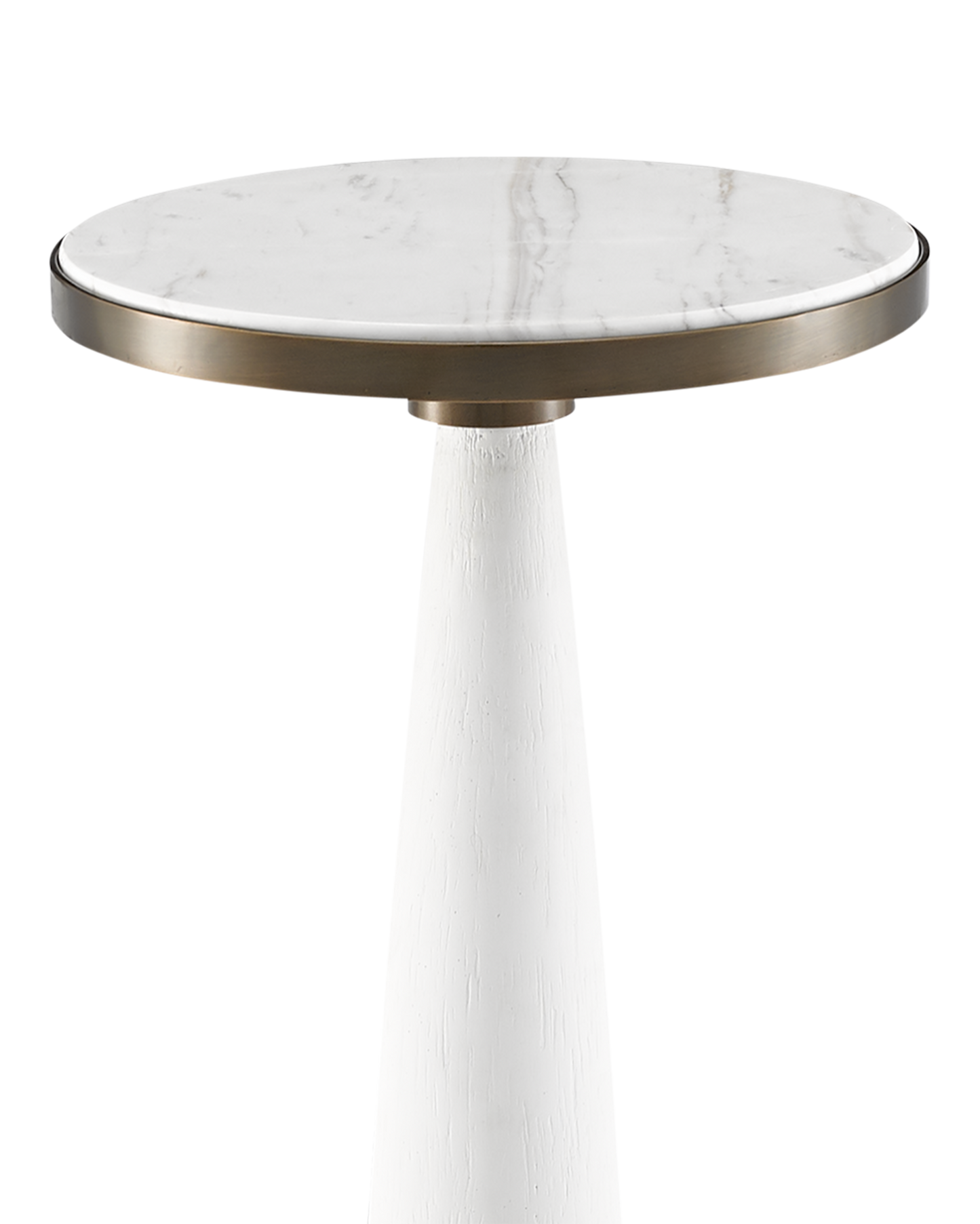 Greta White Drinks Table