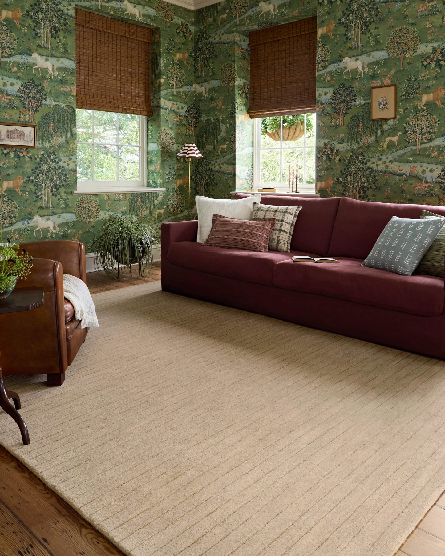 Chris Loves Julia x Loloi Henry Beige / Wheat 5'-0" x 7'-6" Area Rug