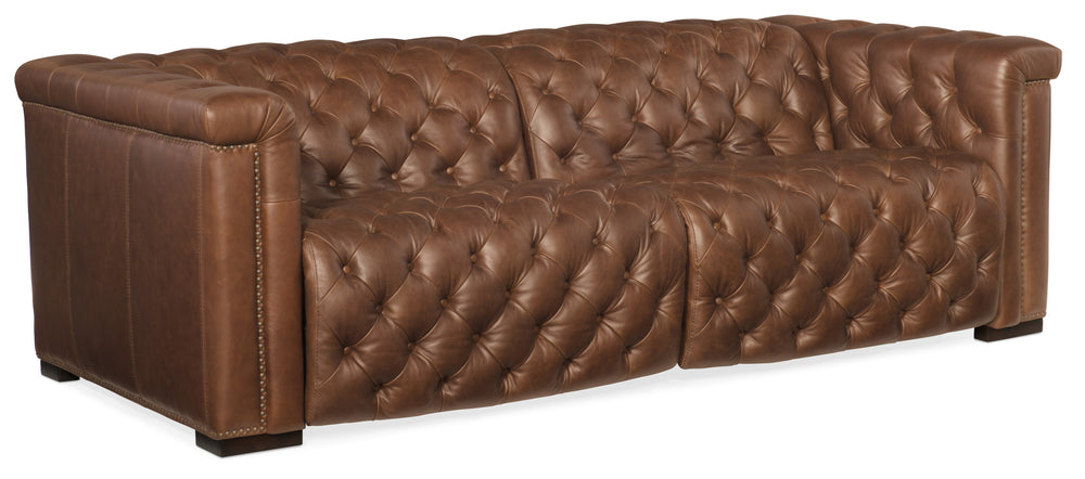 Savion 2 over 2 Sofa with Power Recline & Power Headrest - Saddlebag Lodge