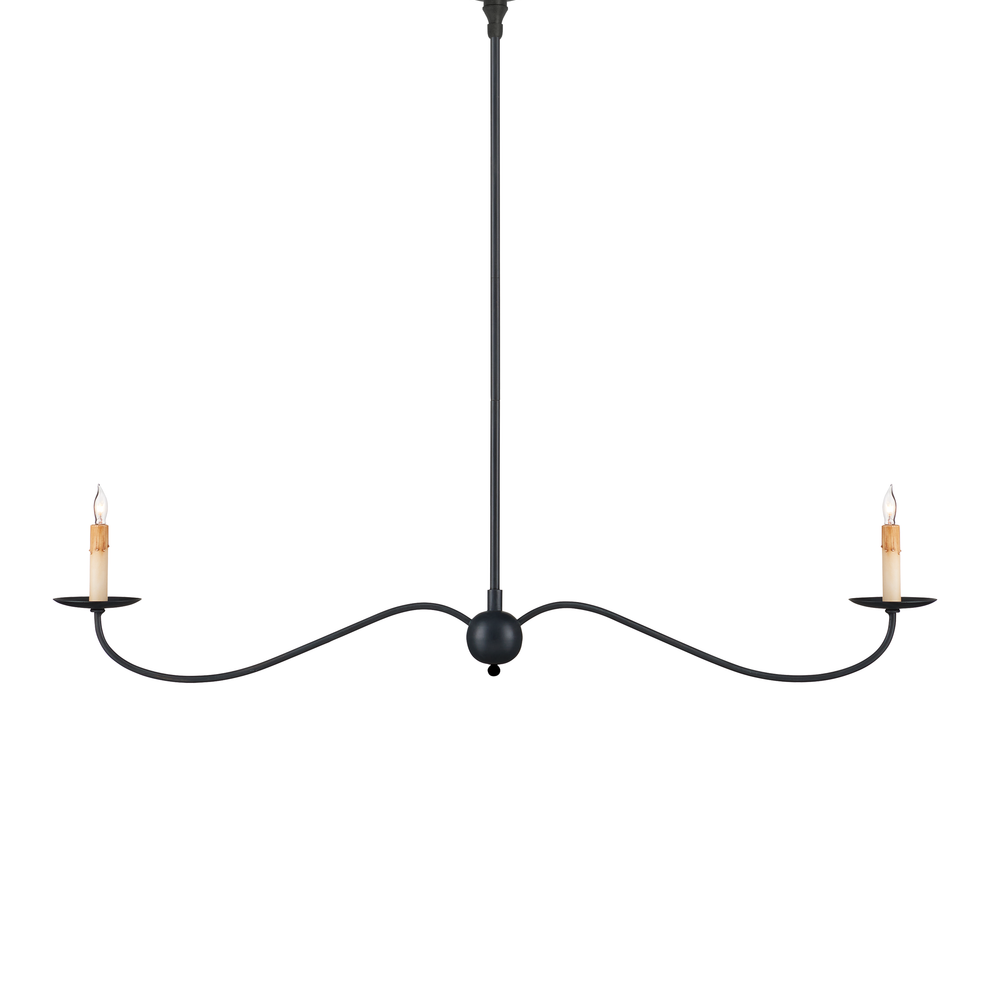 
                      
                        Saxon Black Linear Chandelier
                      
                    