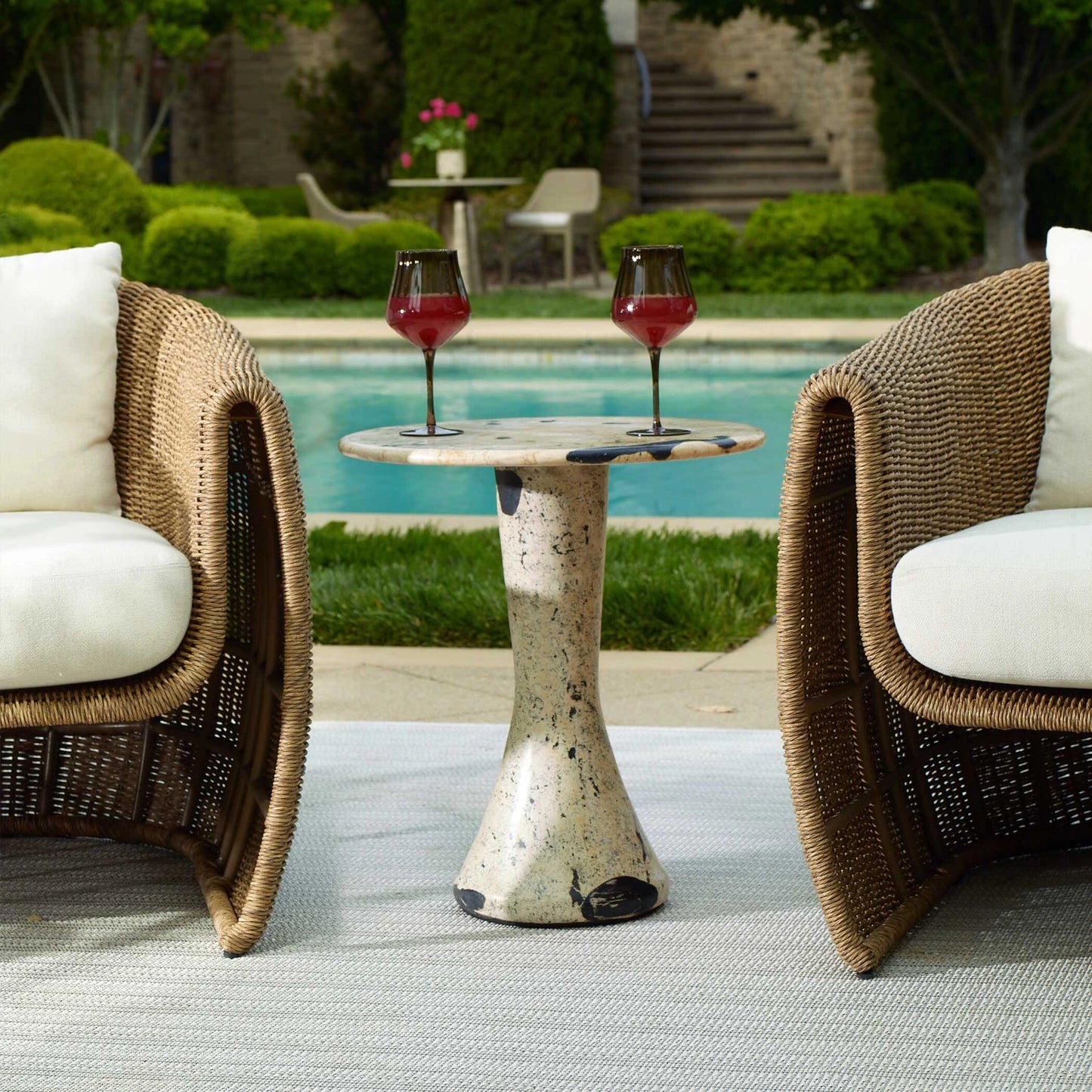 Uttermost Cadas Indoor-Outdoor Stone Side Table