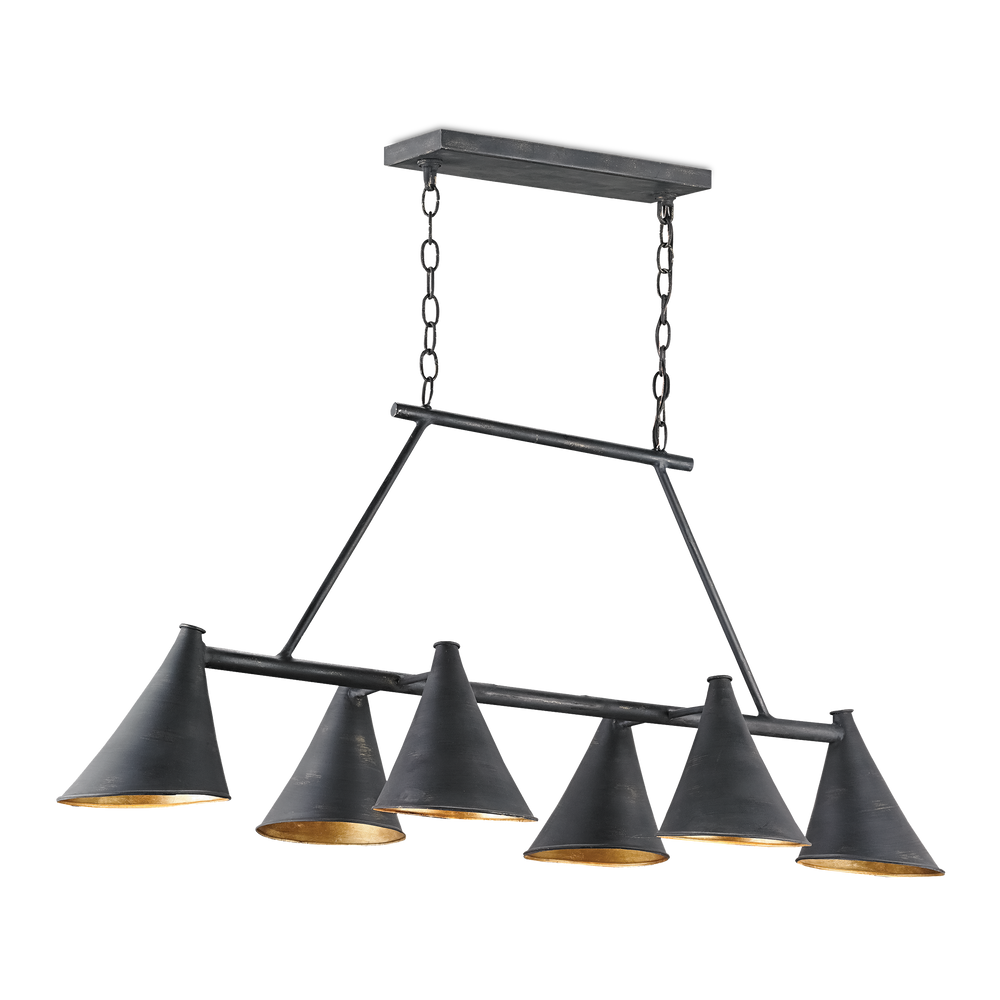 Culpepper Black Rectangular Chandelier