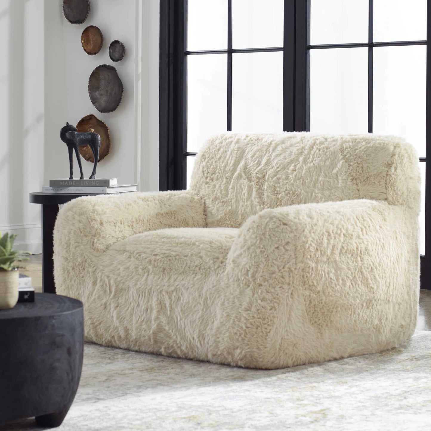 Uttermost Abide Sheepskin Accent Chair