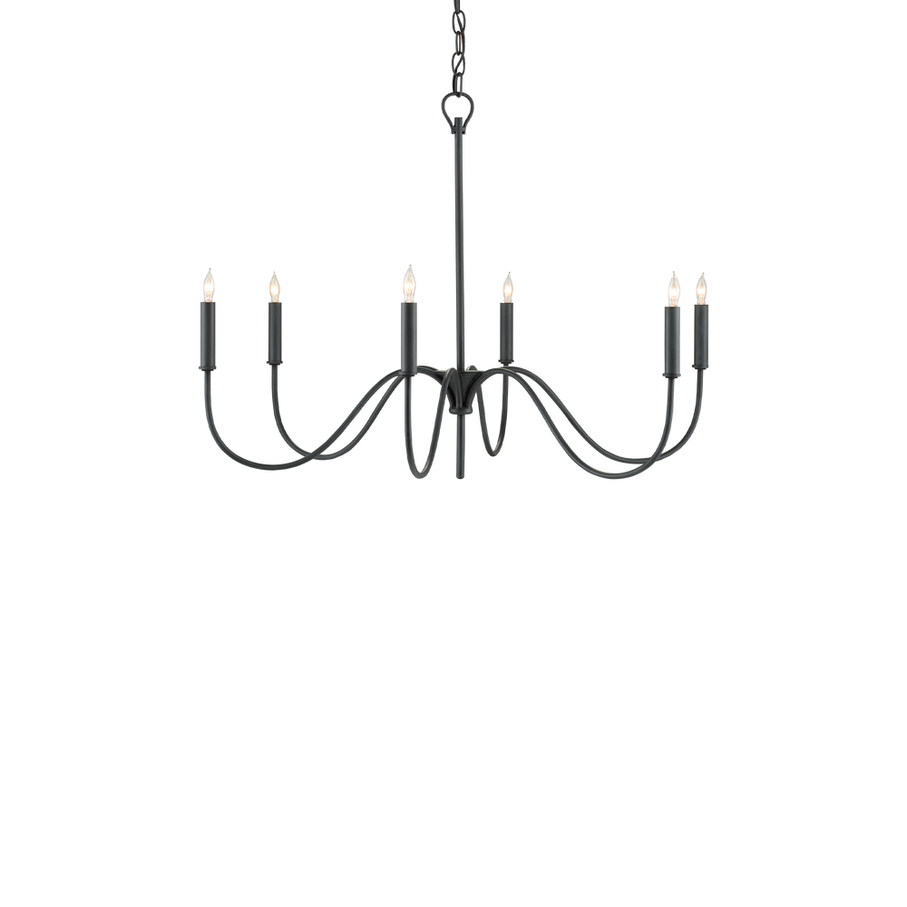 Tirrell Small Black Chandelier