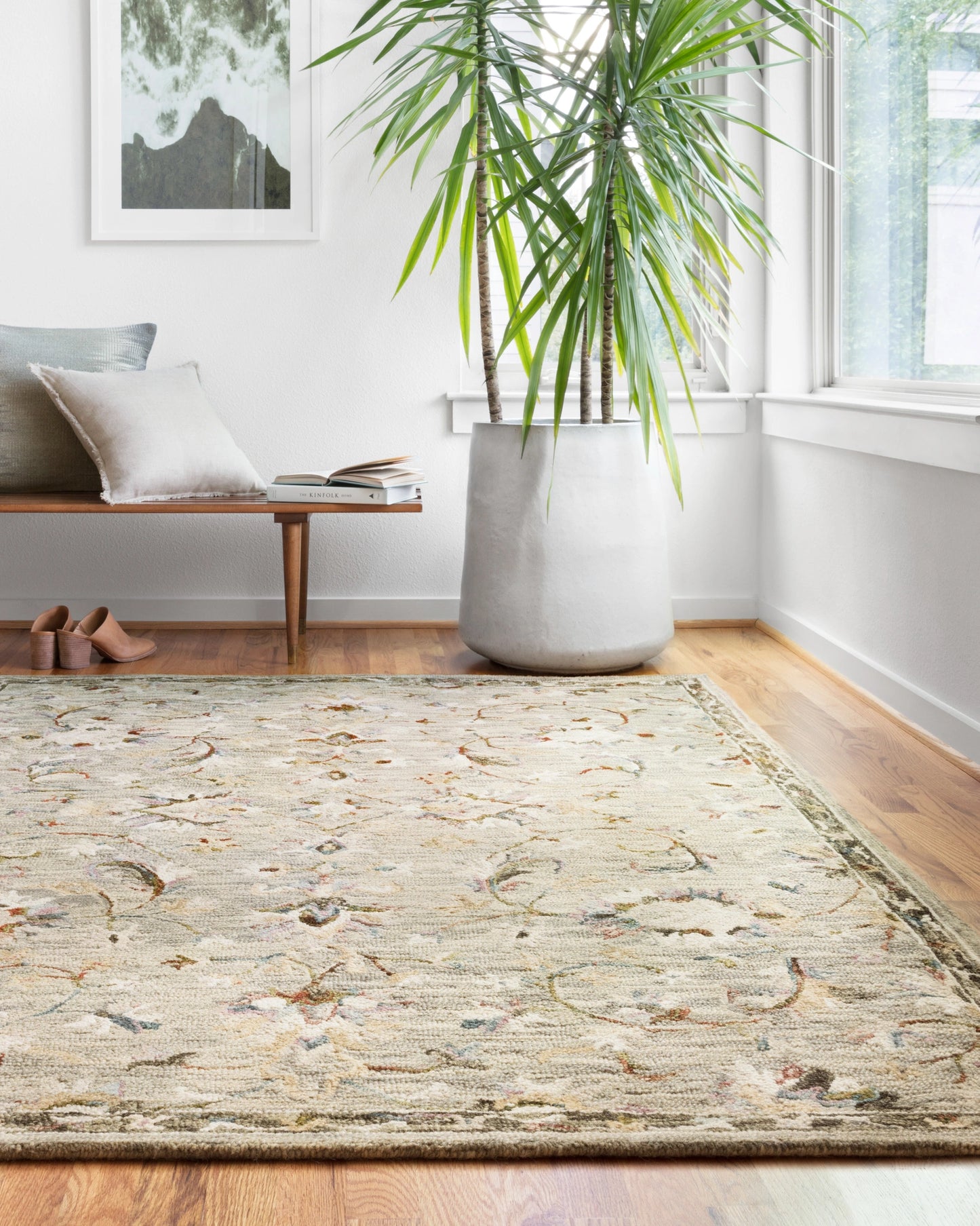 Loloi Beatty Grey / Multi 7'-9" x 9'-9" Area Rug
