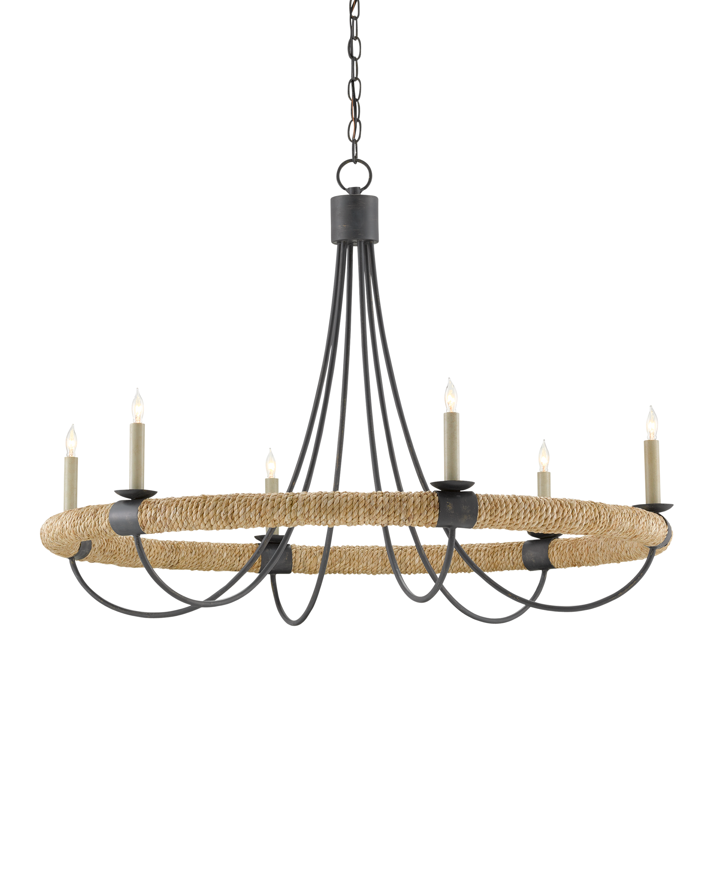 Currey & Company Shipwright Chandelier - Thumbnail 2