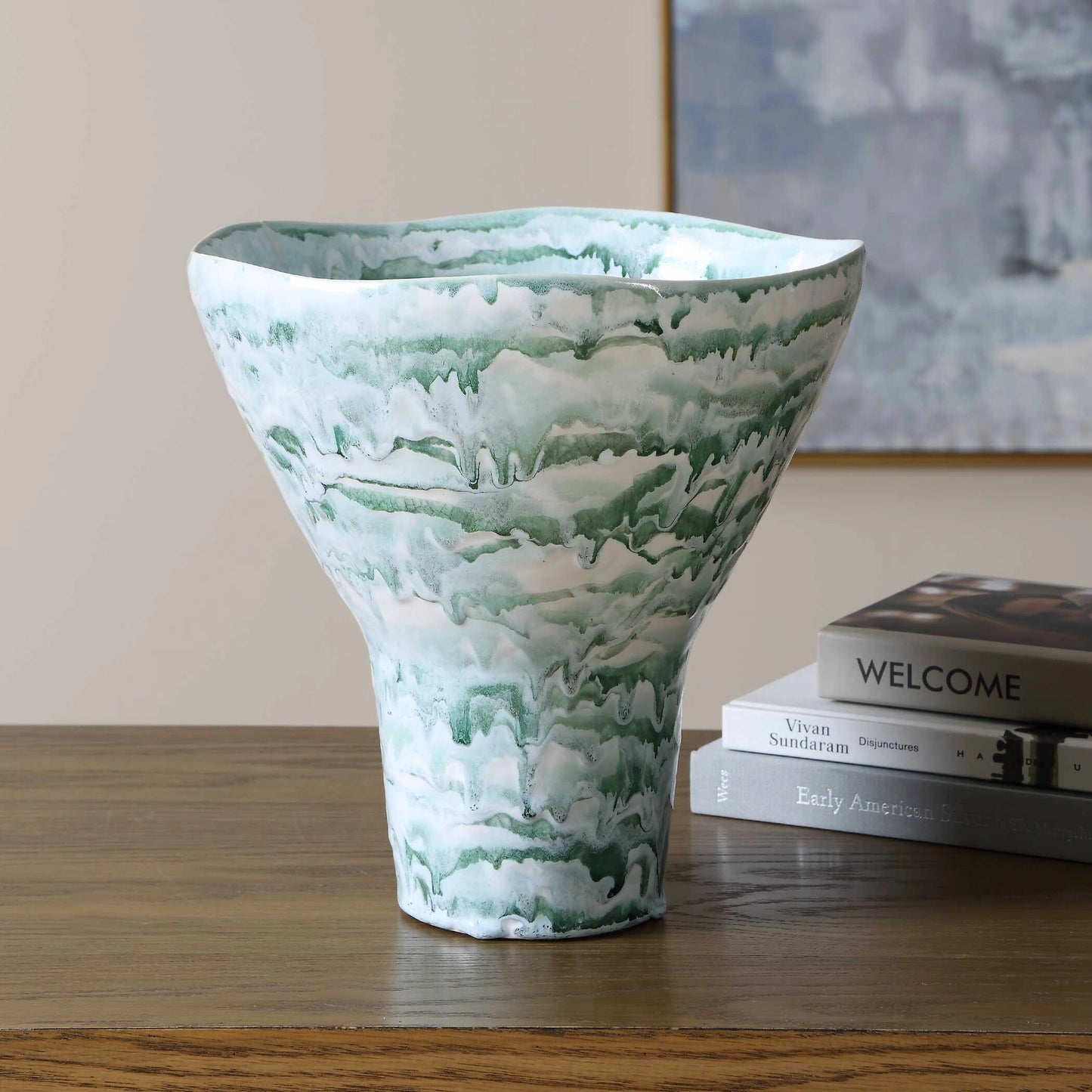 Uttermost Jameis Ceramic Watercolor Vase