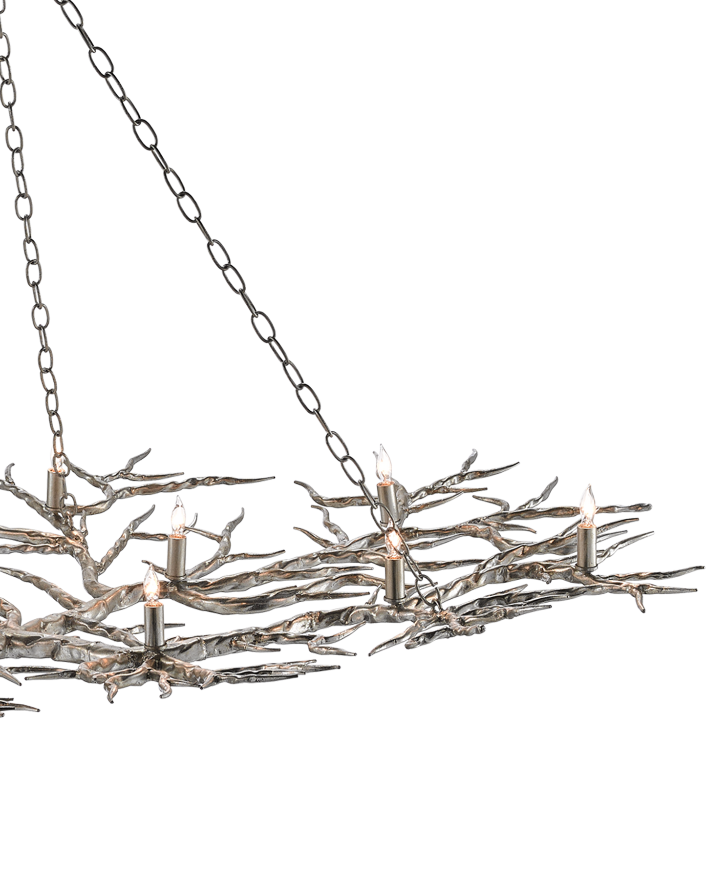 Rainforest Large Silver Chandelier.