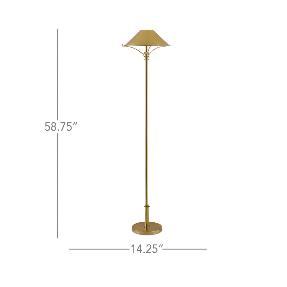 
                      
                        Maarla Brass Floor Lamp
                      
                    