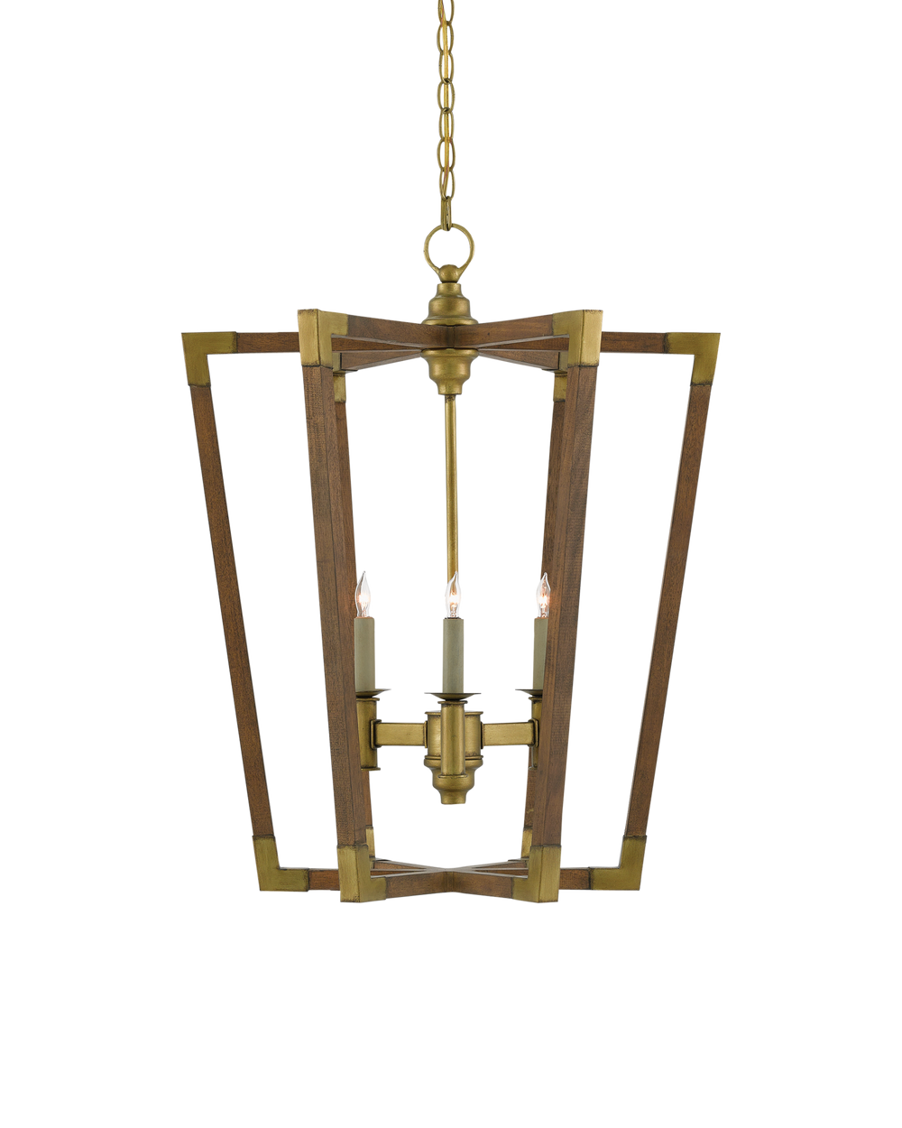 Bastian Medium Chestnut Lantern.
