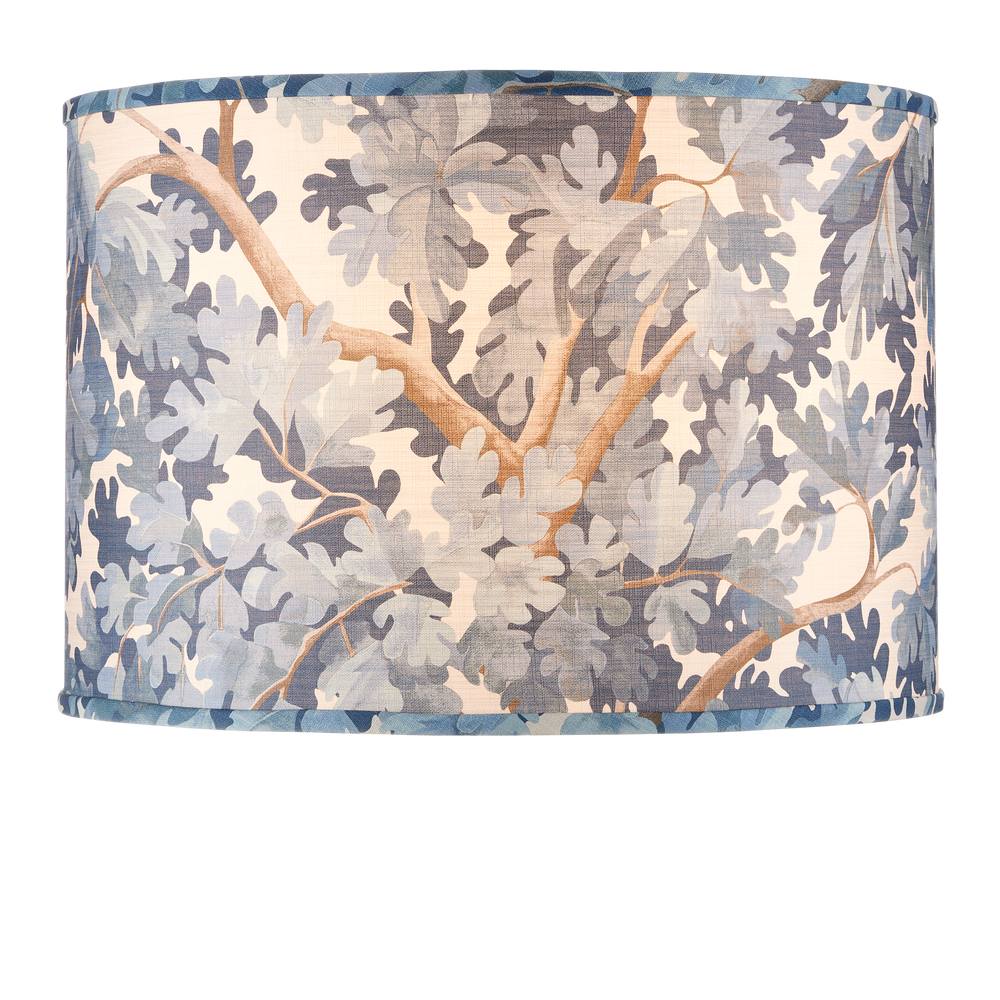 Woodland Blue Drum Lamp Shade