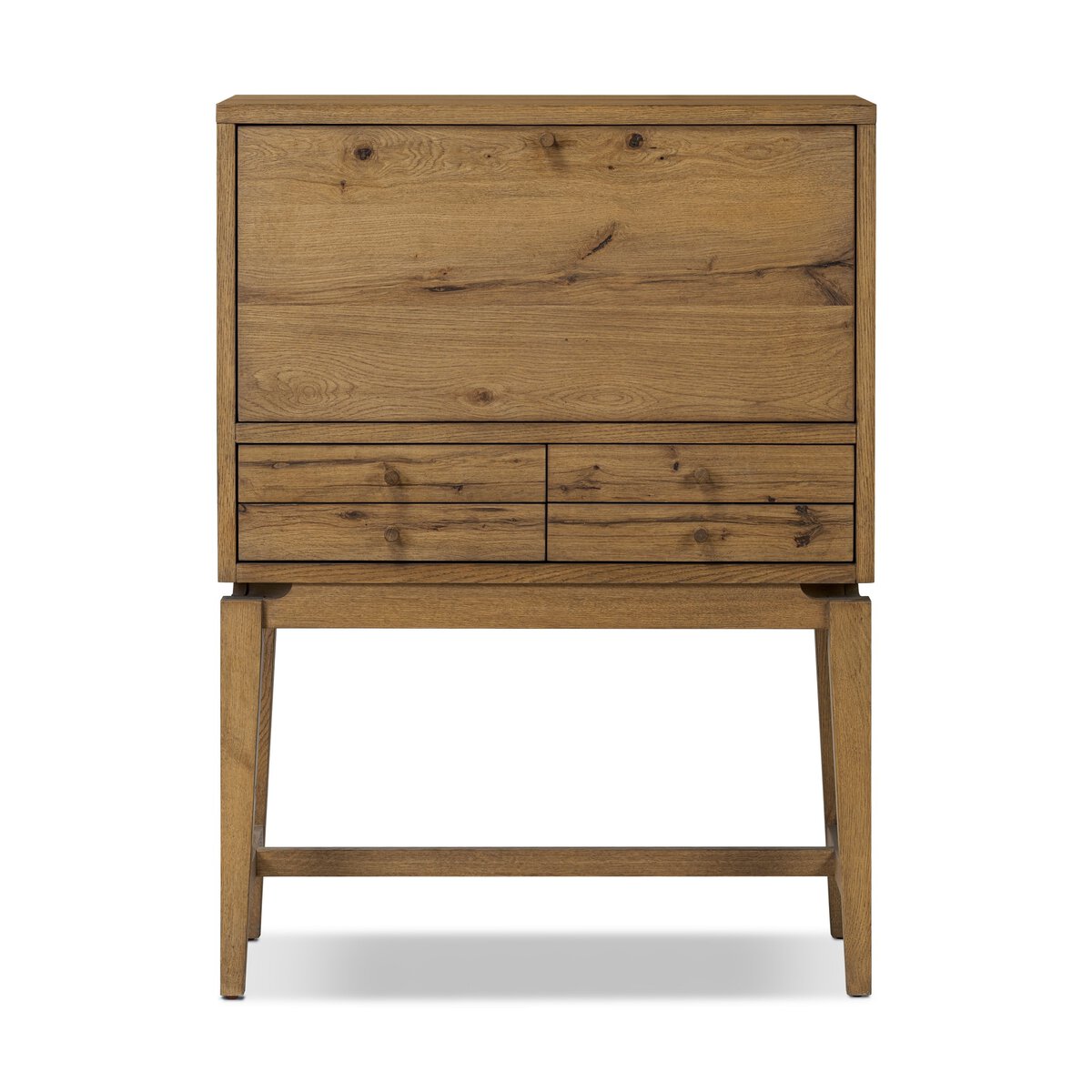 Bergstrom Secretary Desk - Warm Natural Oak Veneer
