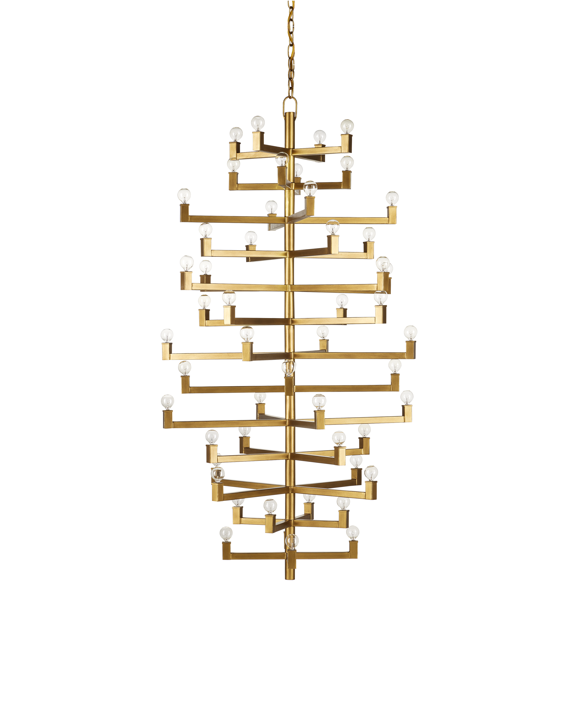 Andre Grande Brass Chandelier