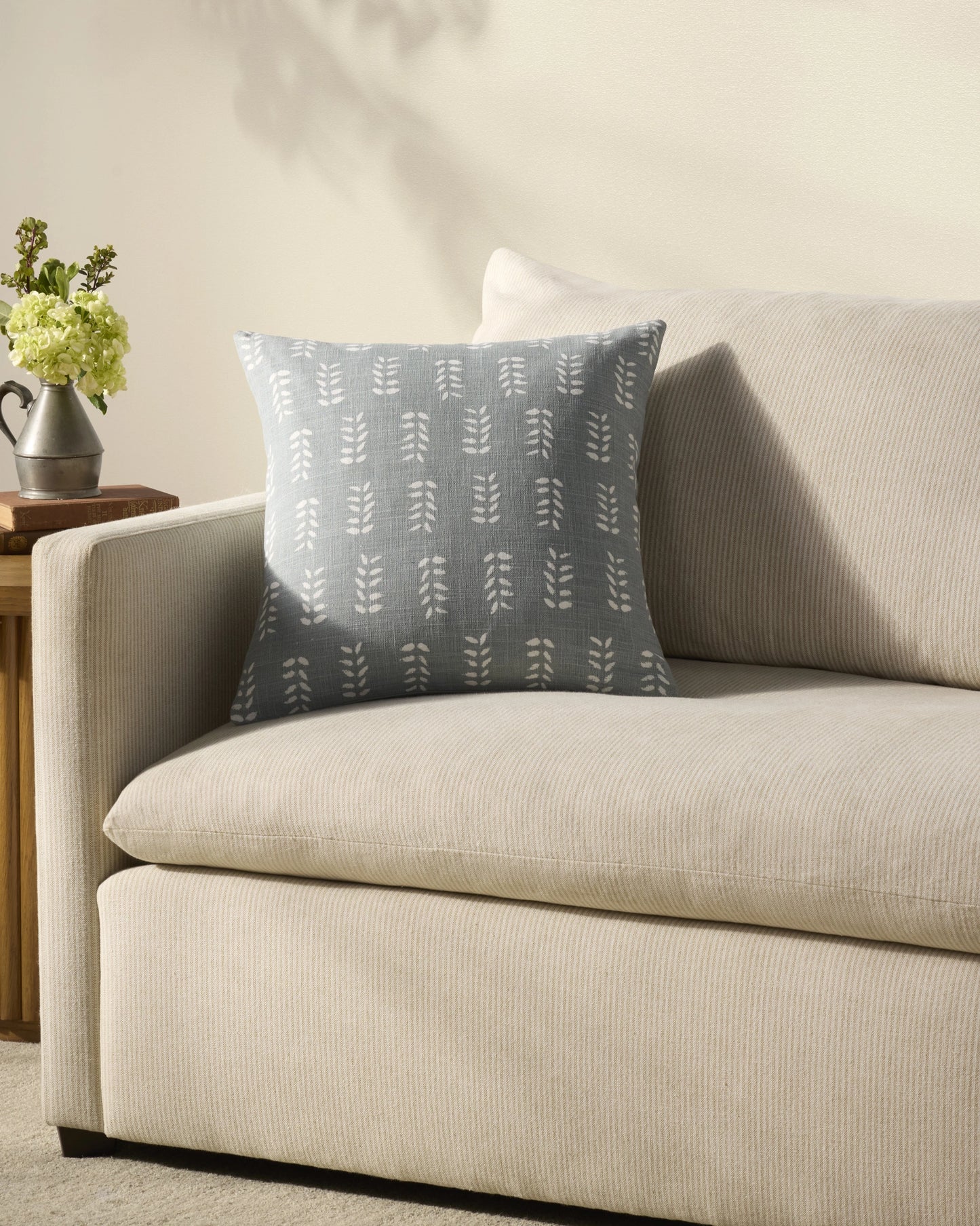 Chris Loves Julia x Loloi Tully Light Blue 18'' x 18'' Pillow