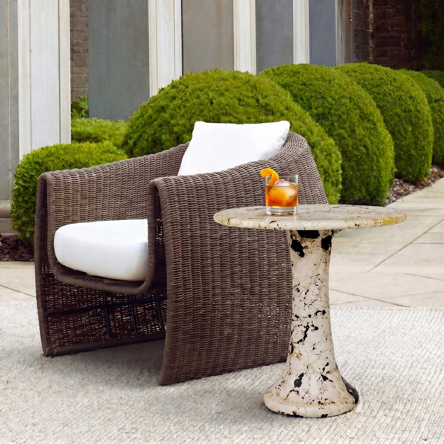 Uttermost Cadas Indoor-Outdoor Stone Side Table