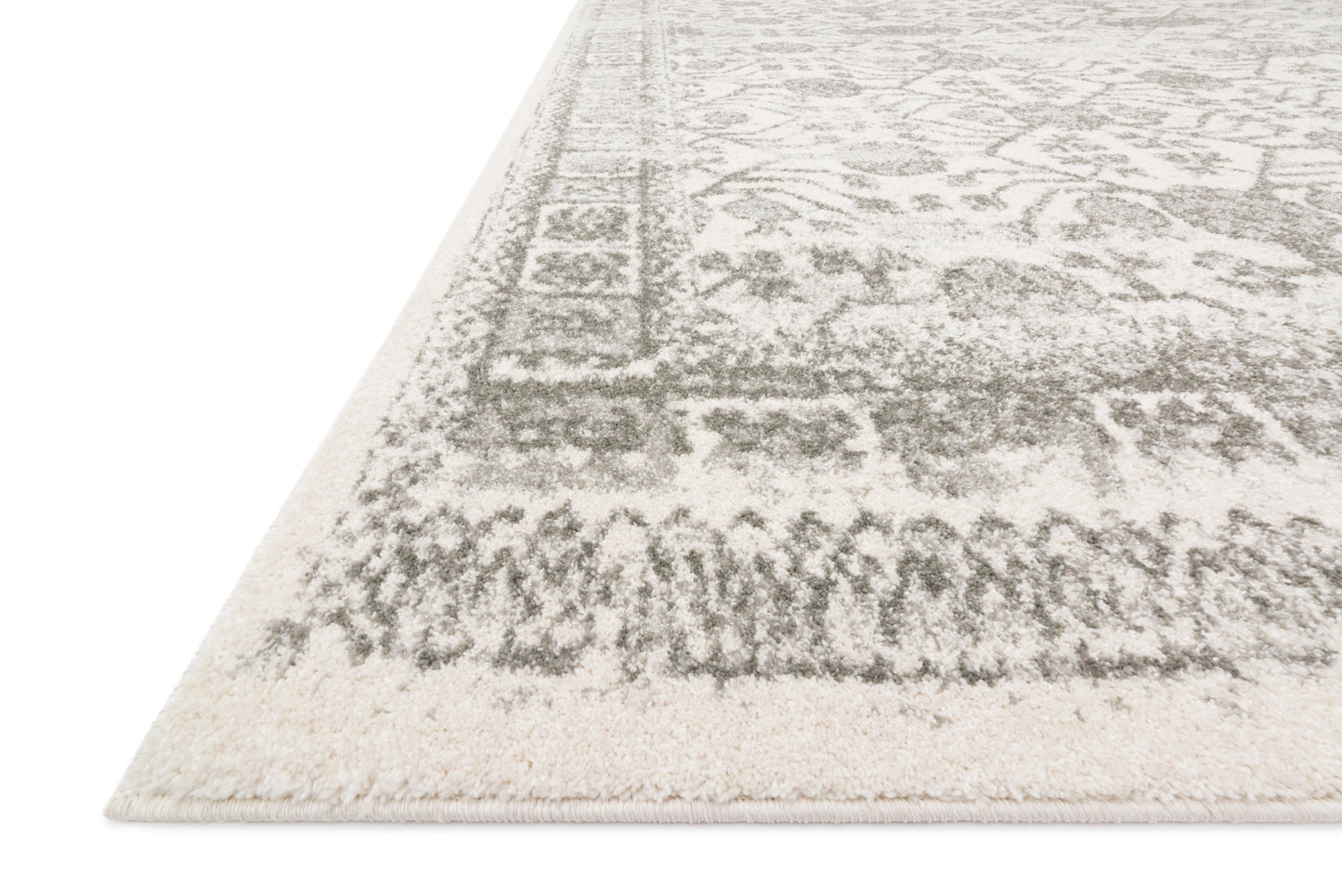 Loloi Joaquin Ivory / Grey 18" x 18" Sample Rug