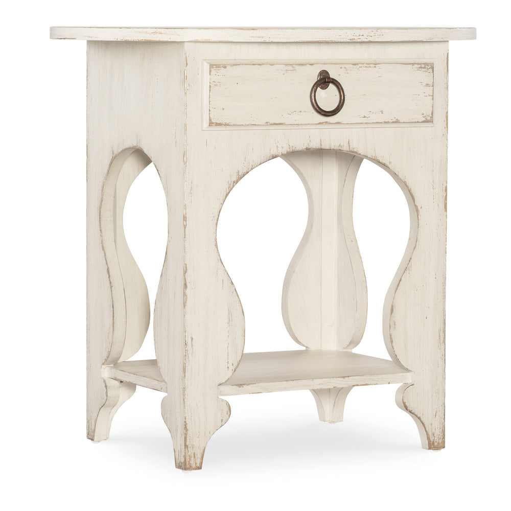 Americana One-Drawer Oval Nightstand