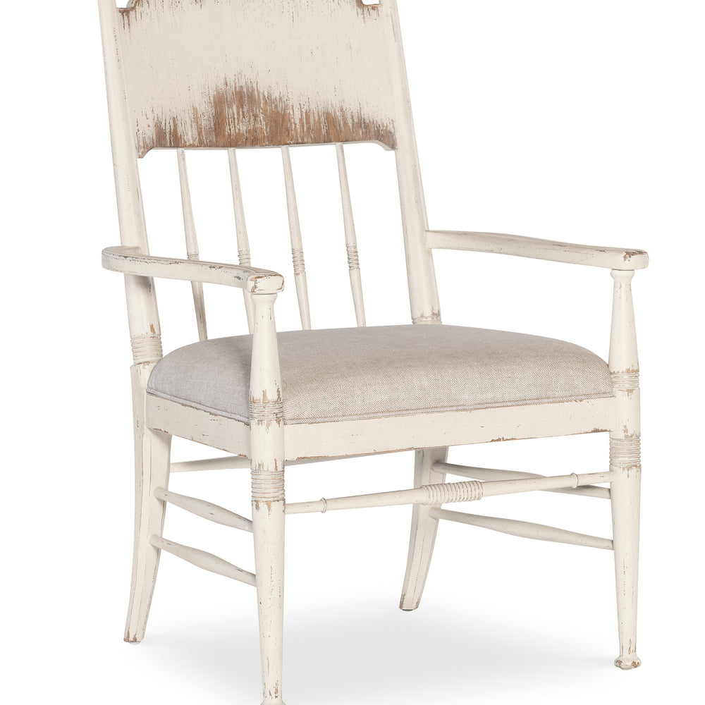 Americana Upholstered Seat Arm Chair