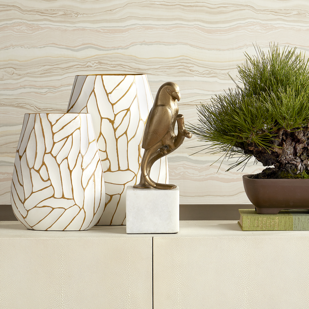 Anika White Vase Set of 2