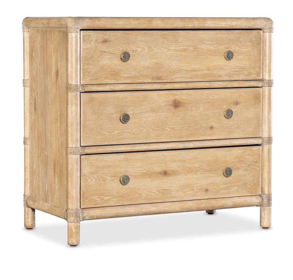 Retreat Pole Rattan Nightstand - Dune.