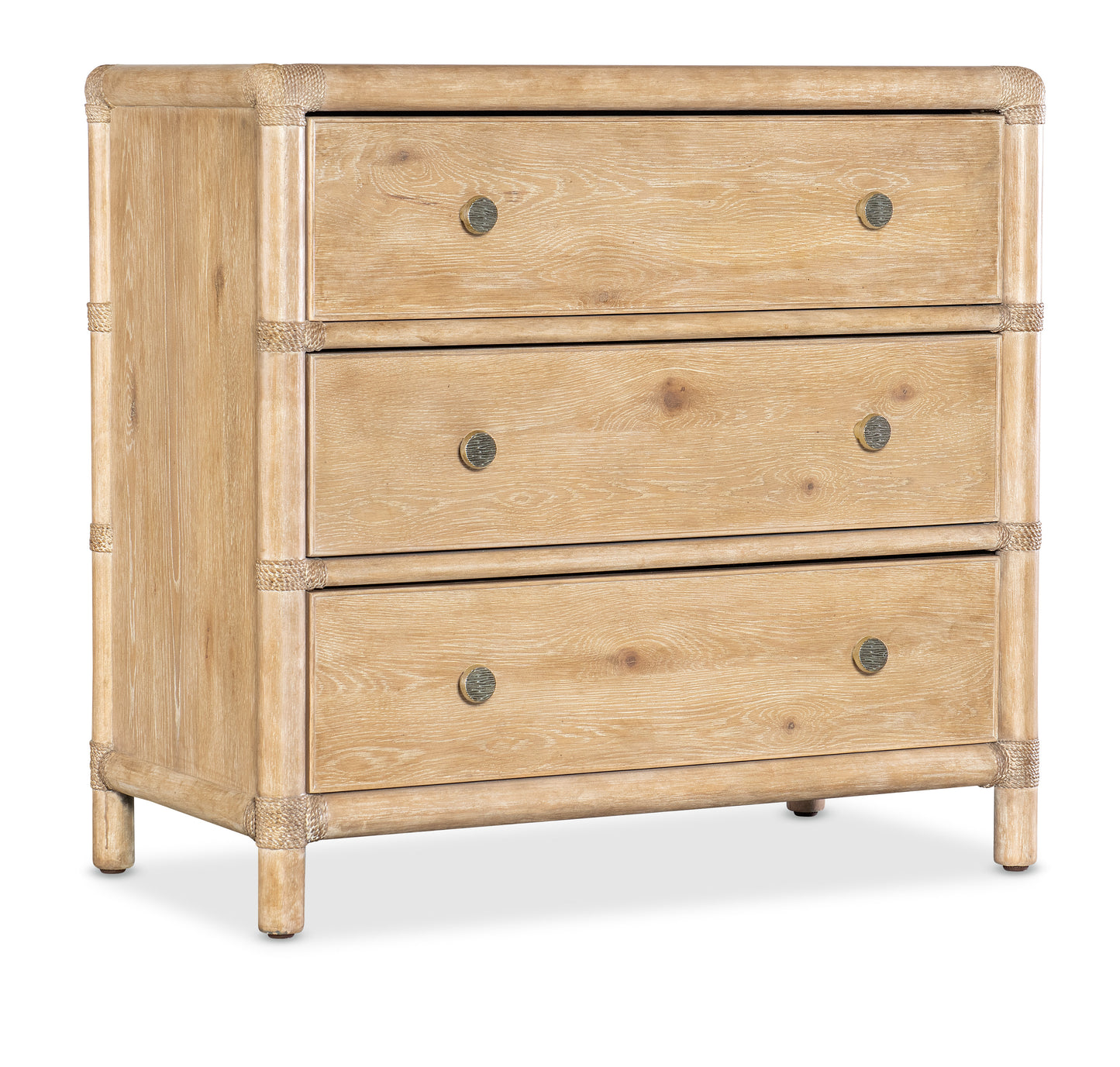 Retreat Pole Rattan Nightstand - Dune.