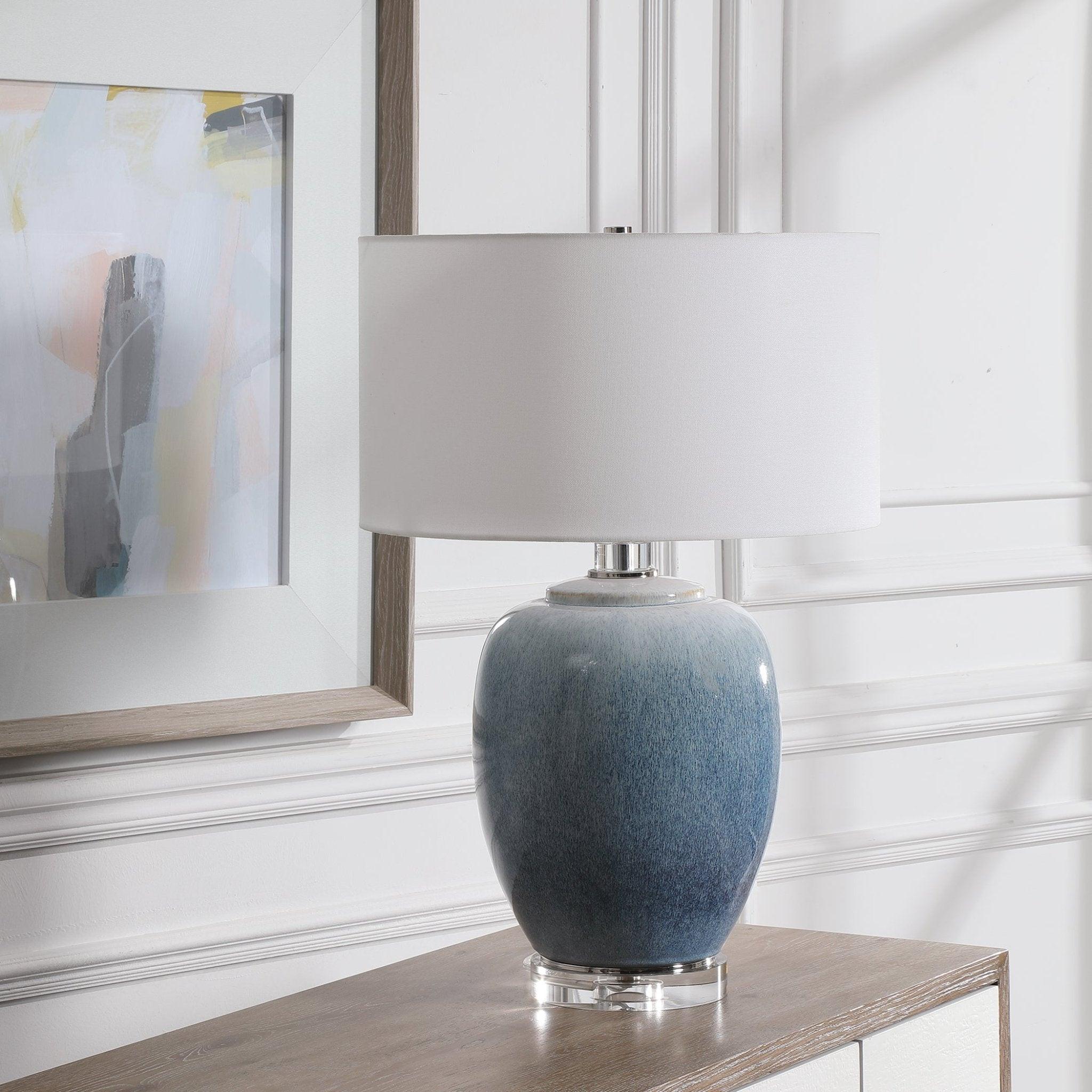 Blue Waters Ceramic Table Lamp - Thumbnail 2
