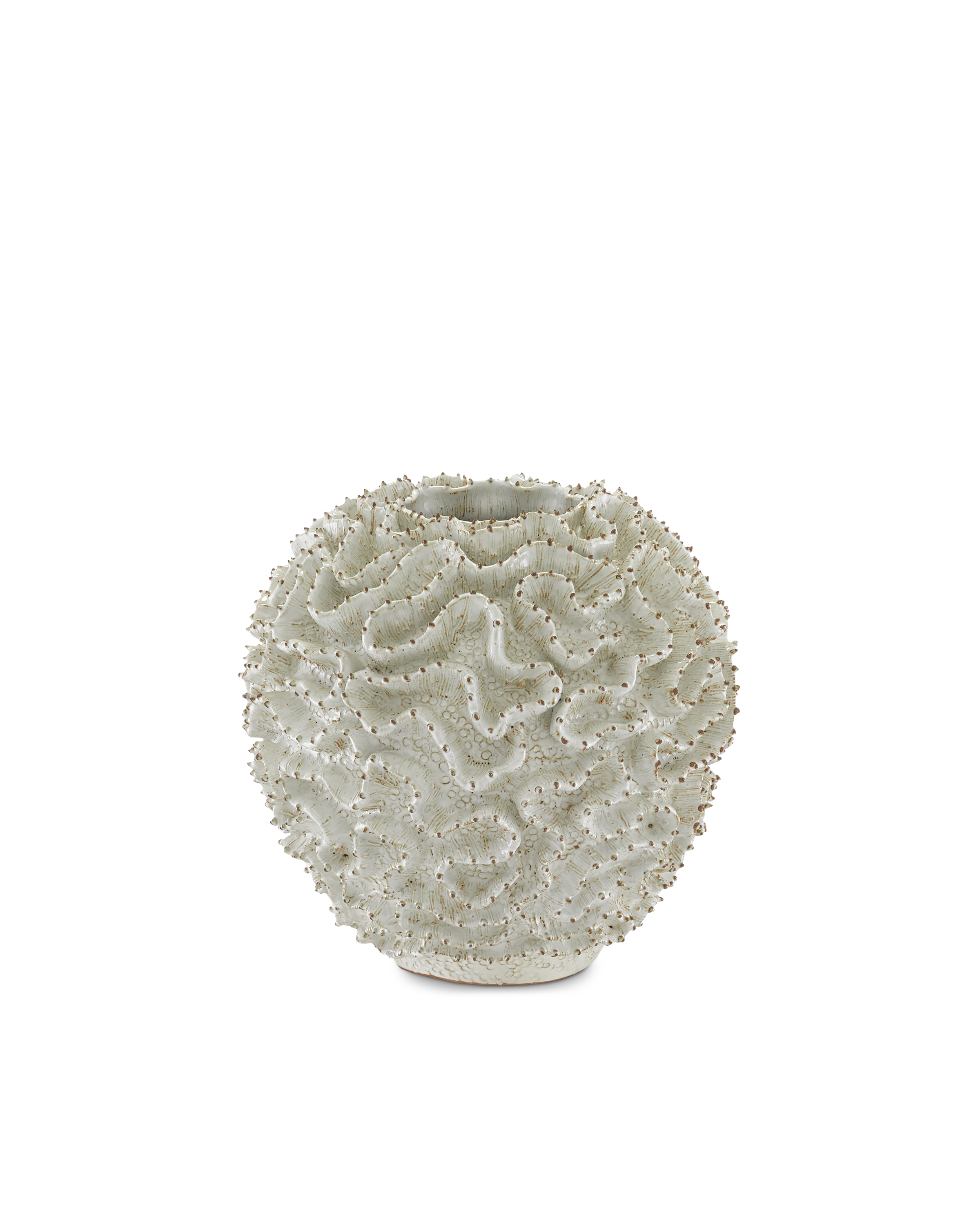 Swirl Small White Vase - Thumbnail 4