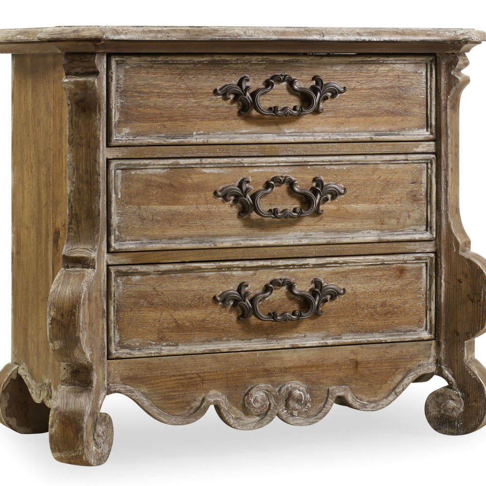 Chatelet Nightstand - Pecan and Cedar Veneers.
