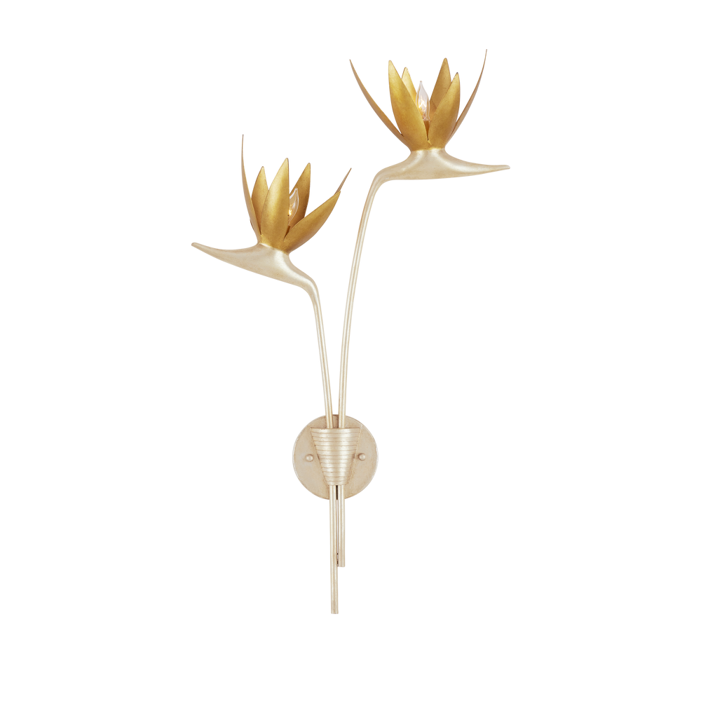 Paradiso Silver & Gold Wall Sconce, Right
