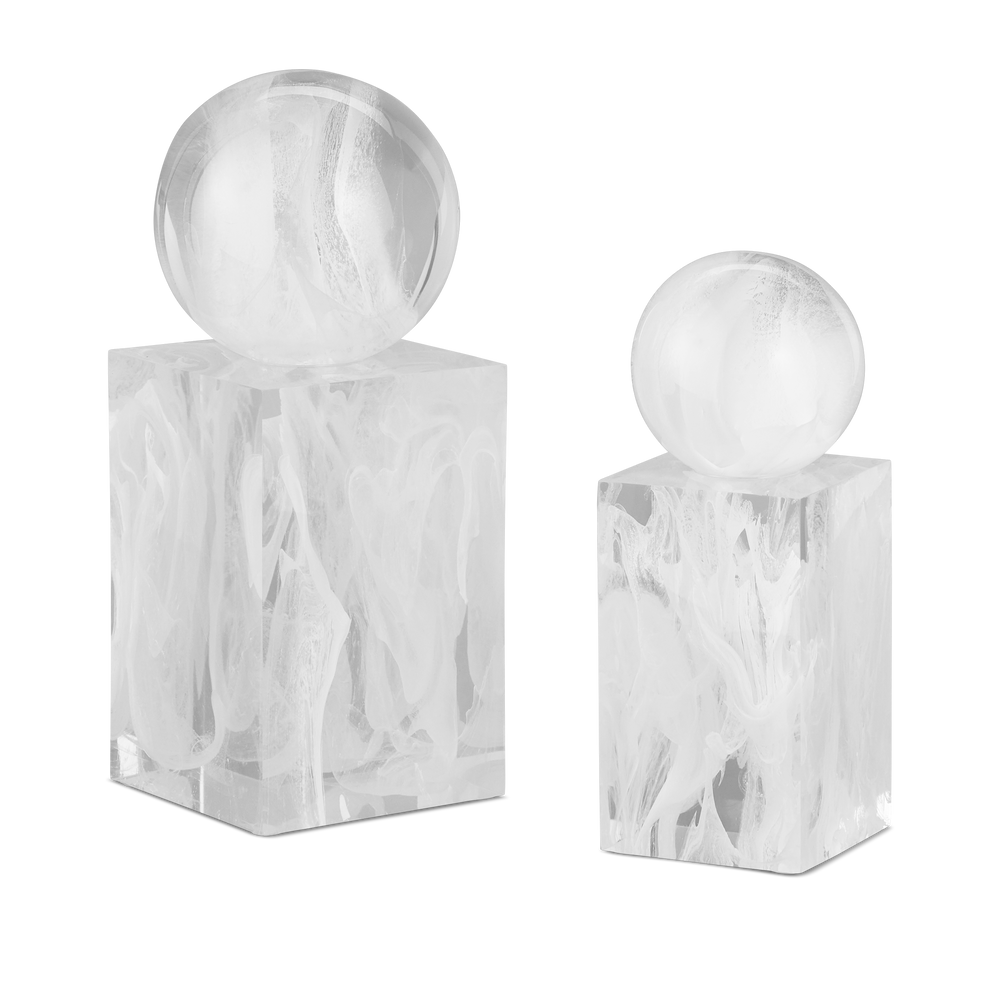 Nova White Objects Set of 2.