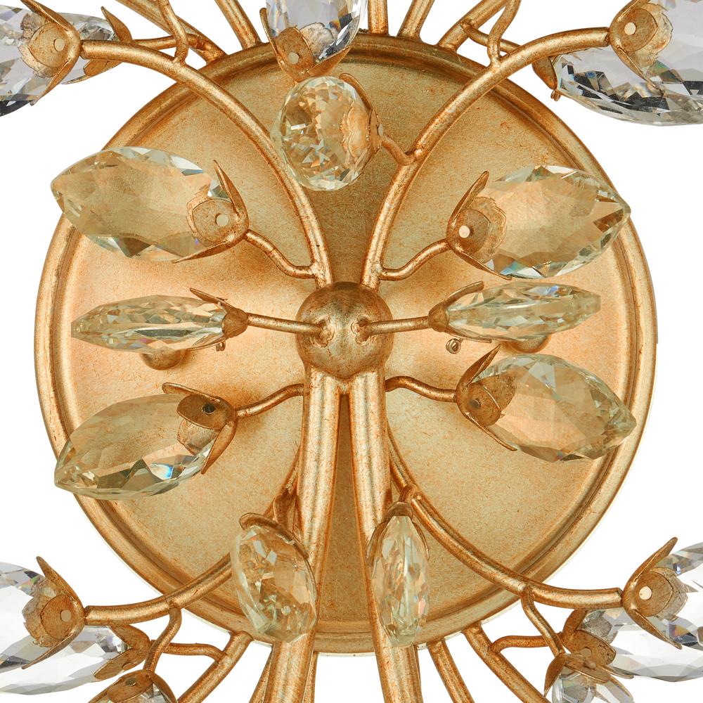 
                      
                        Forget-Me-Not Gold Wall Sconce
                      
                    