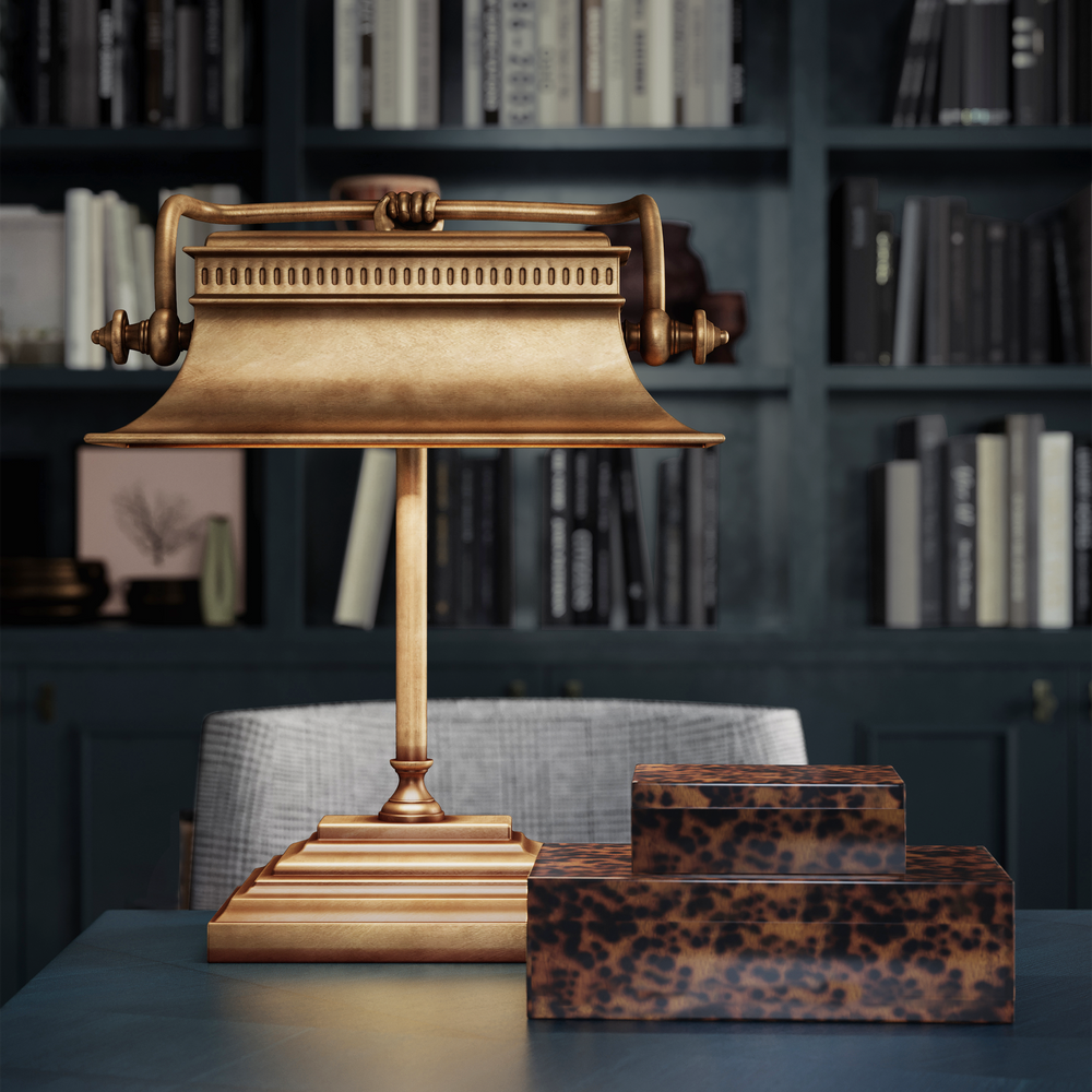 
                      
                        Malvasia Brass Desk Lamp.
                      
                    