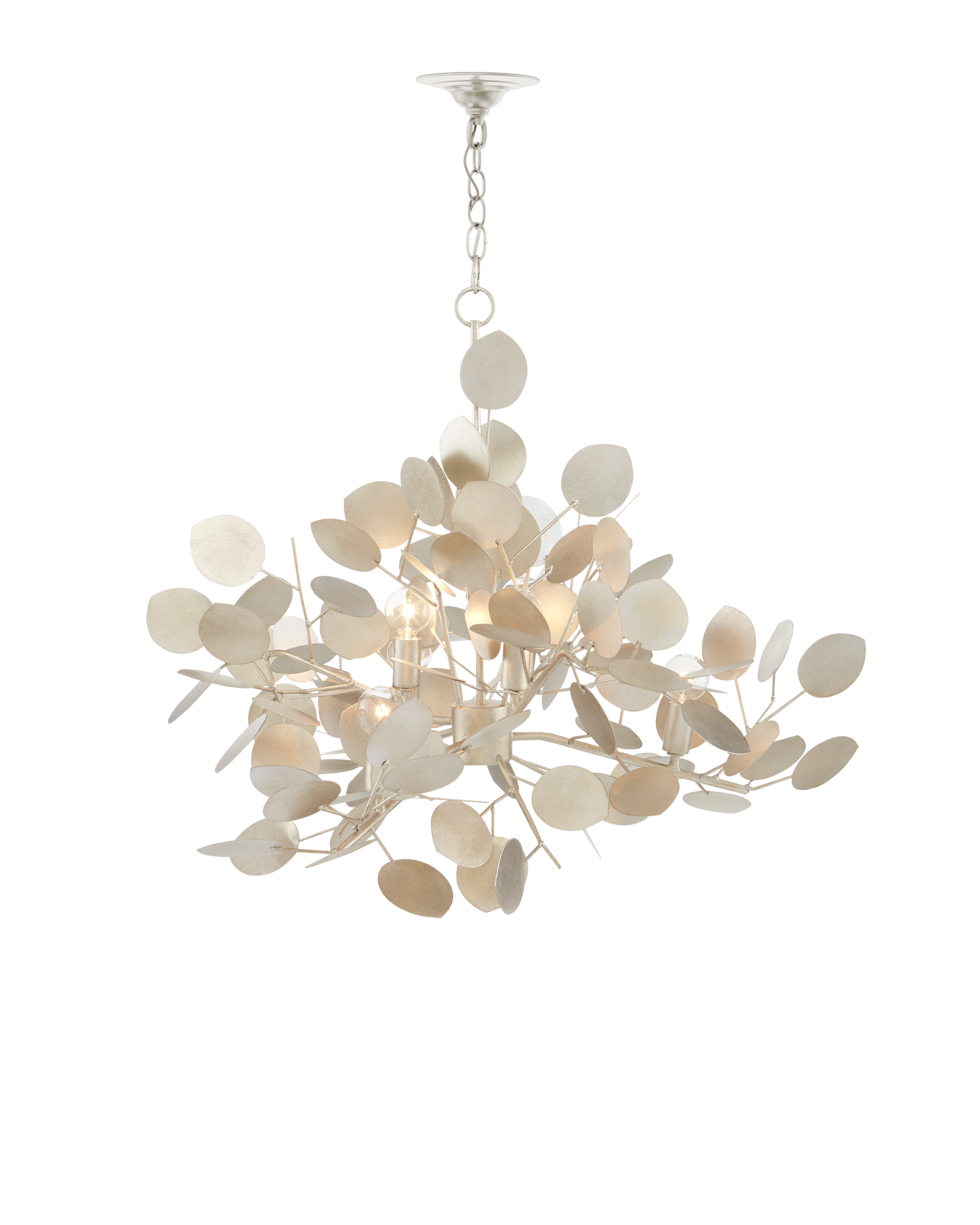 Lunaria Large Silver Chandelier - Thumbnail 3