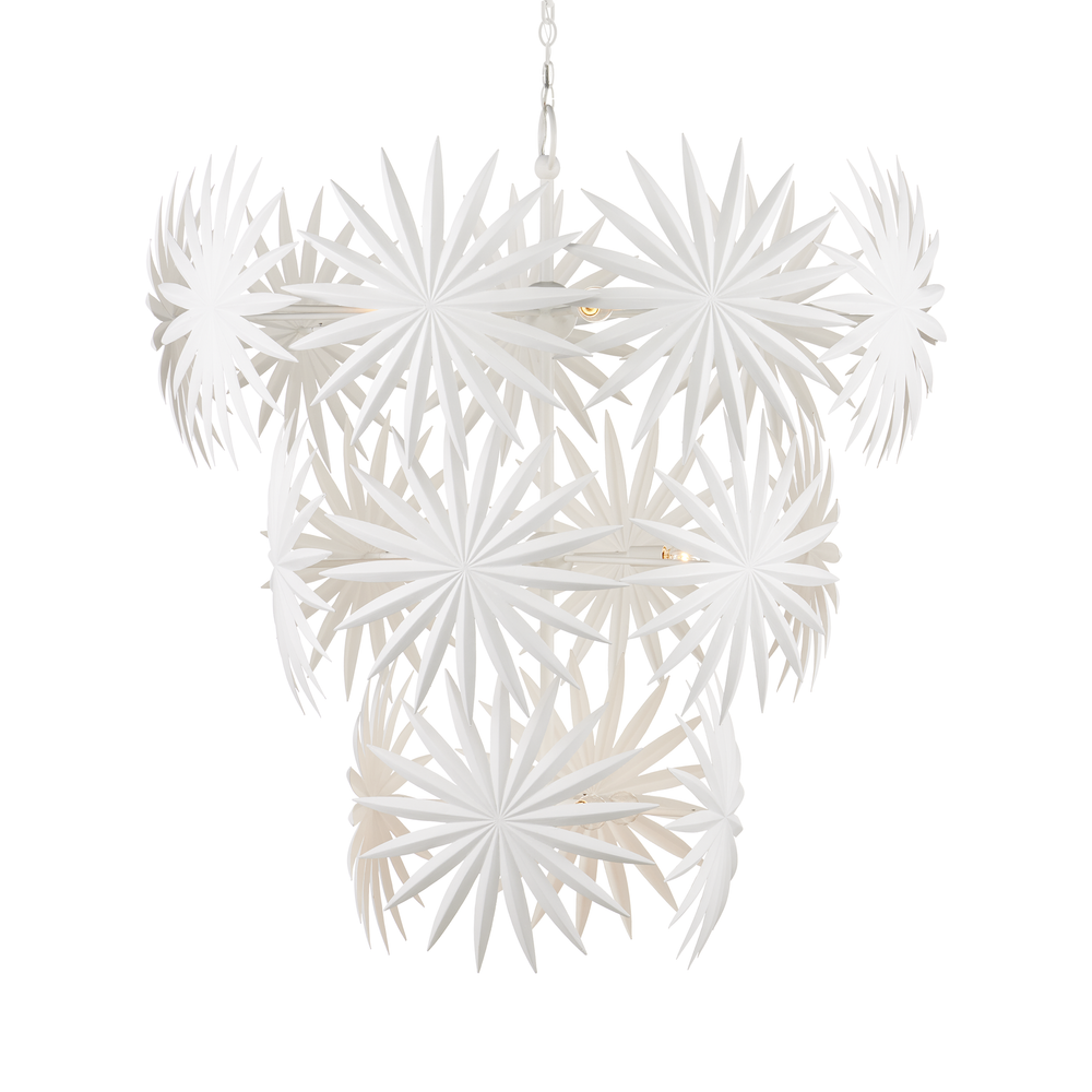 
                      
                        Bismarkia Large White Chandelier
                      
                    