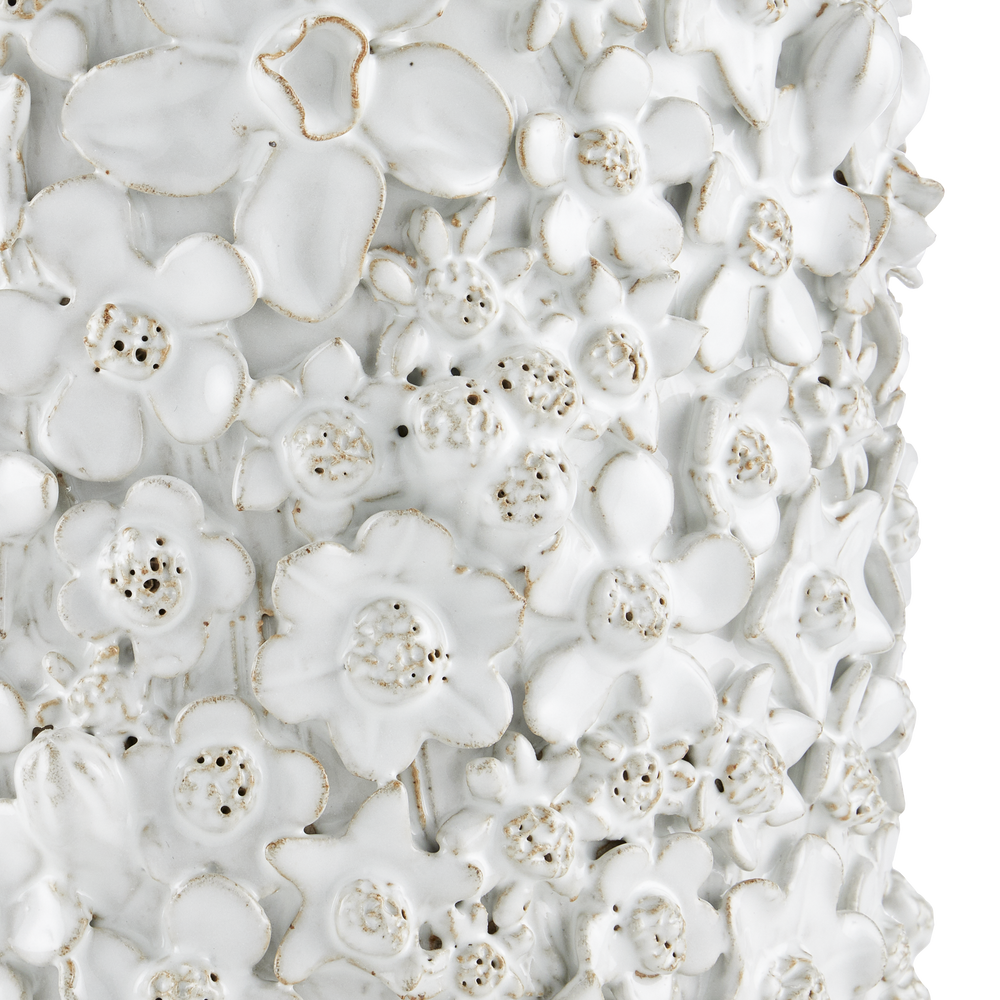 Jessamine Small White Cachepot.