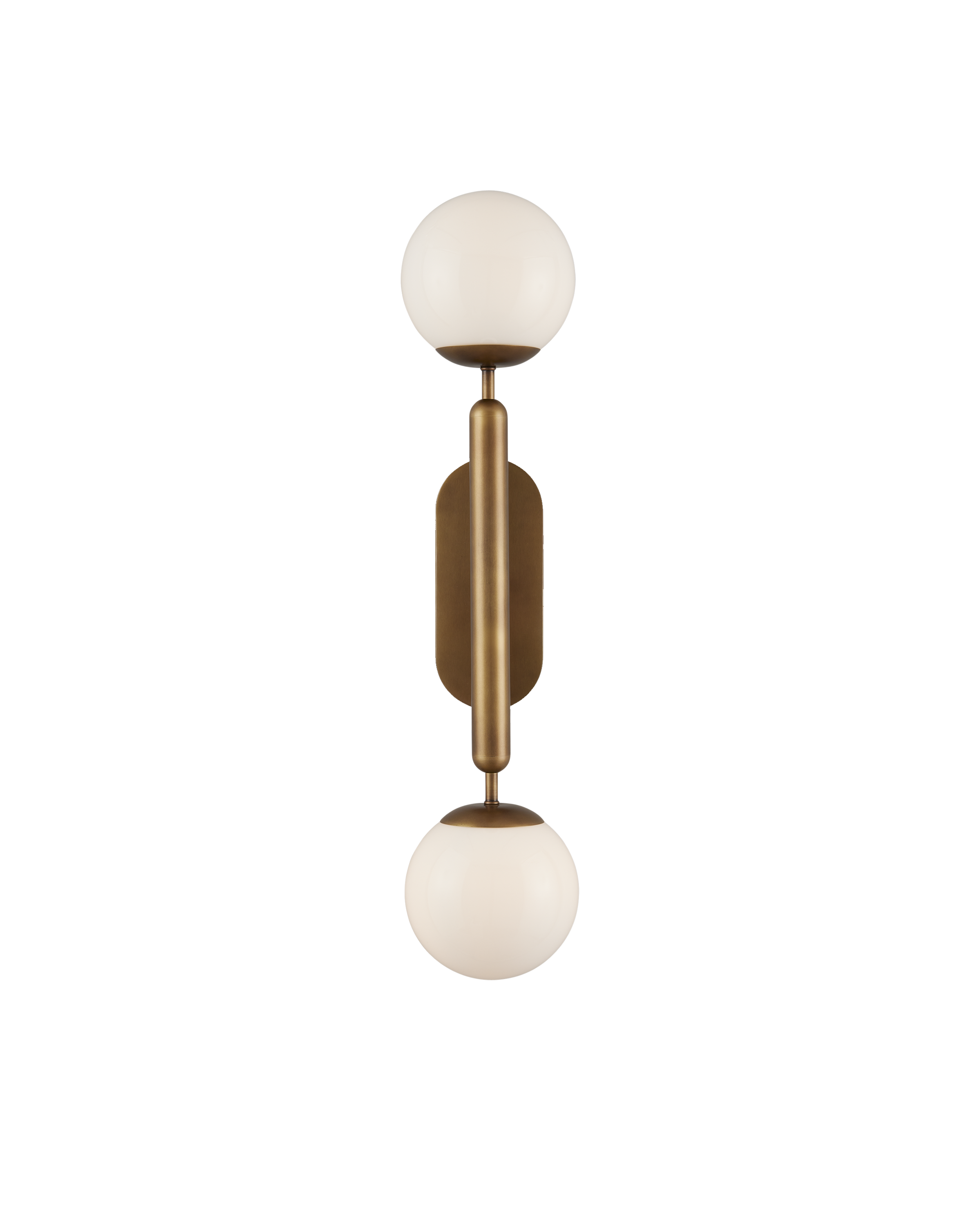 Barbican Double-Light Brass Wall Sconce