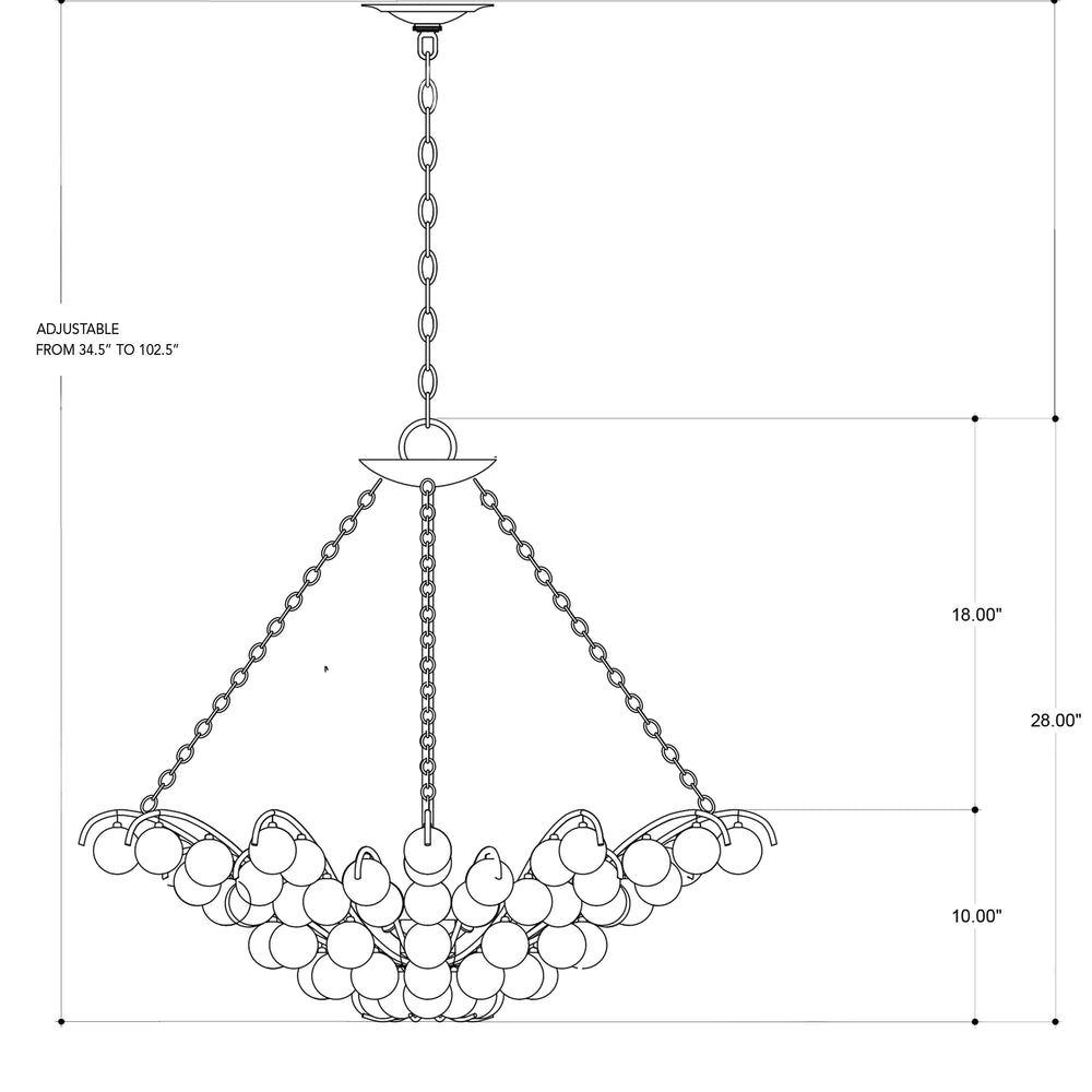 Quantum Silver Chandelier