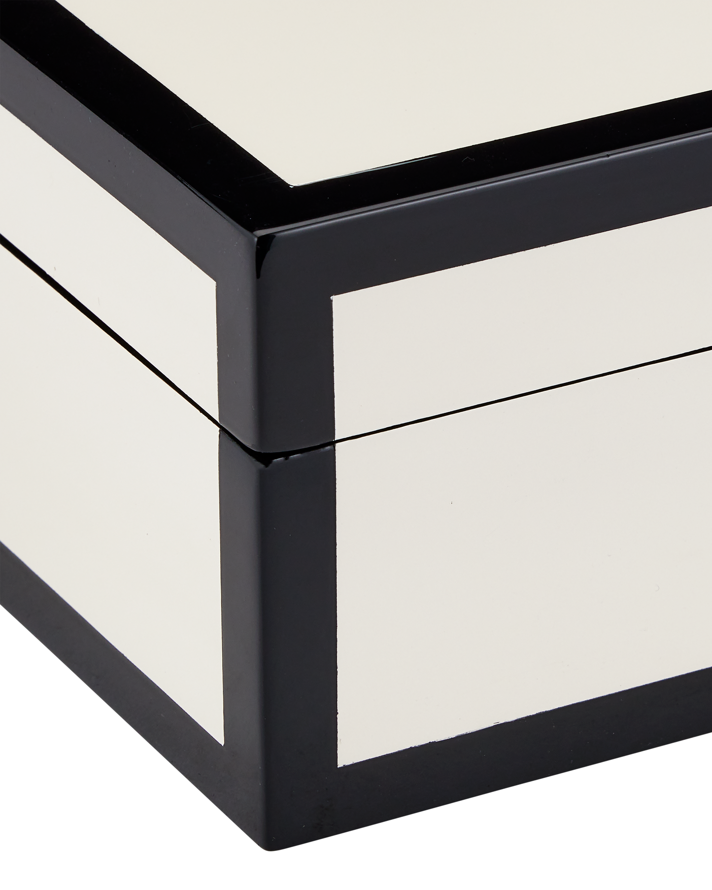 Ivory Lacquer Box Set of 2.