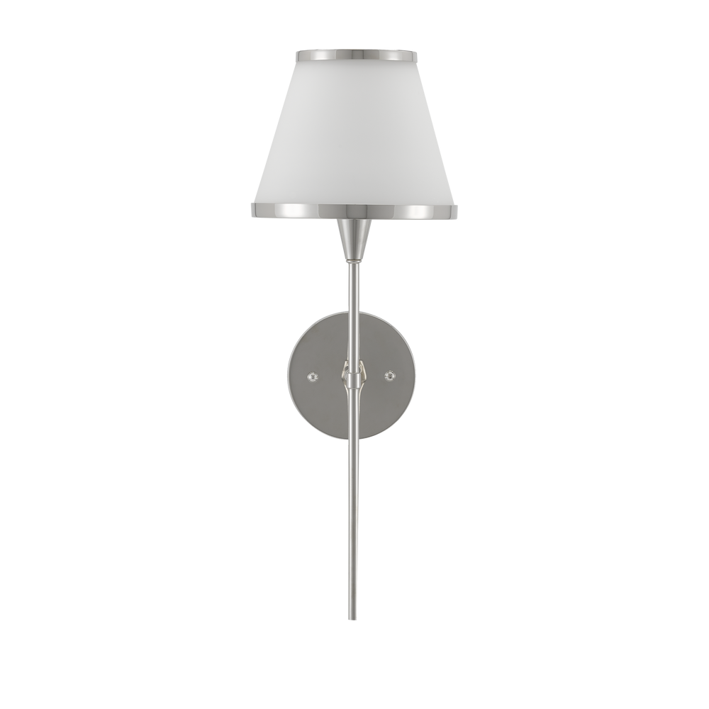 
                      
                        Brimsley Nickel Wall Sconce
                      
                    