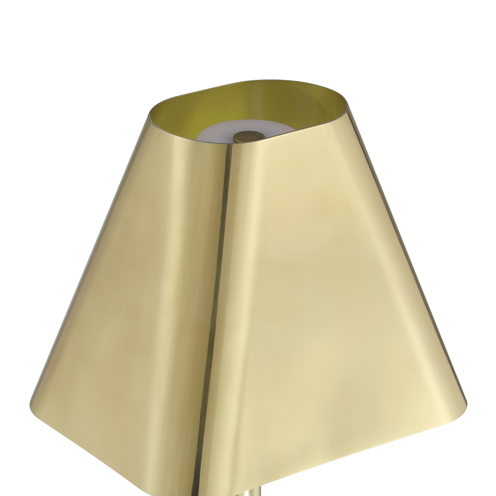 Gadabout Brass Cordless Table Lamp.