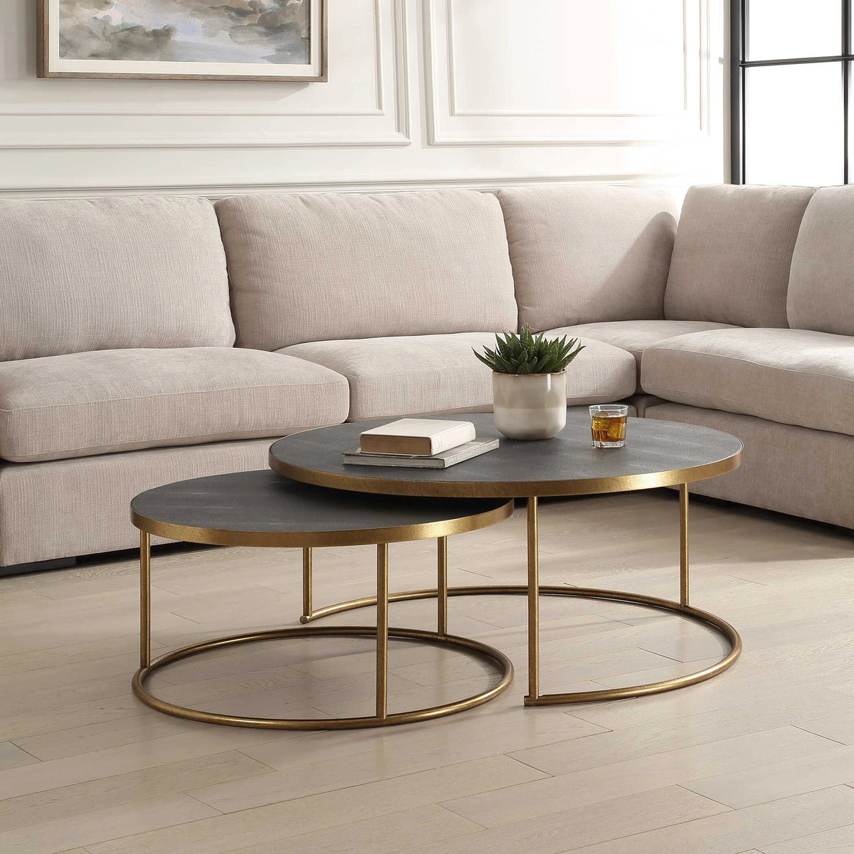 Aragon Nesting Coffee Tables Set/2