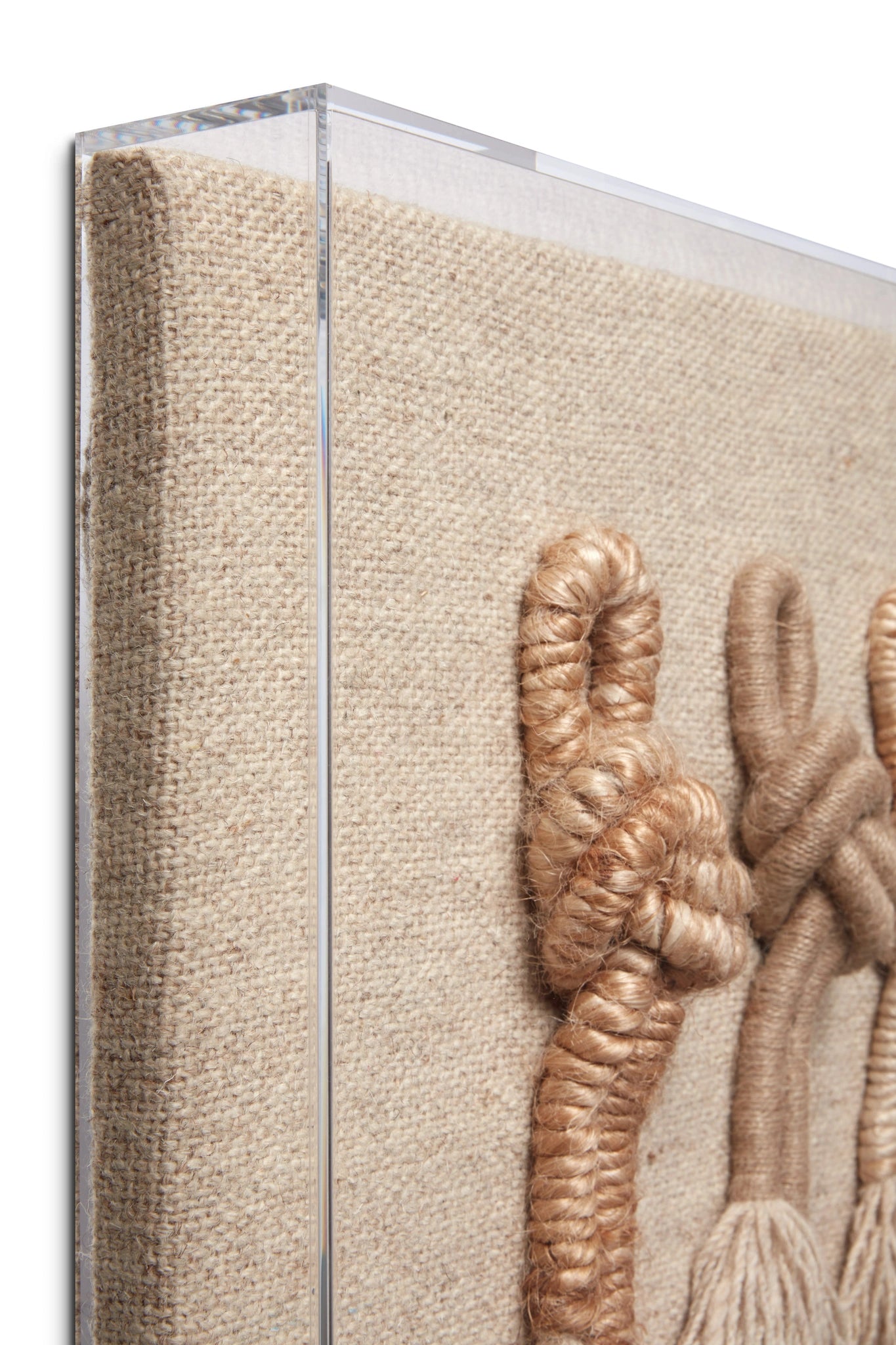 Loloi Twisted Beige / Brown 1'-8" x 1'-8" Wall Art