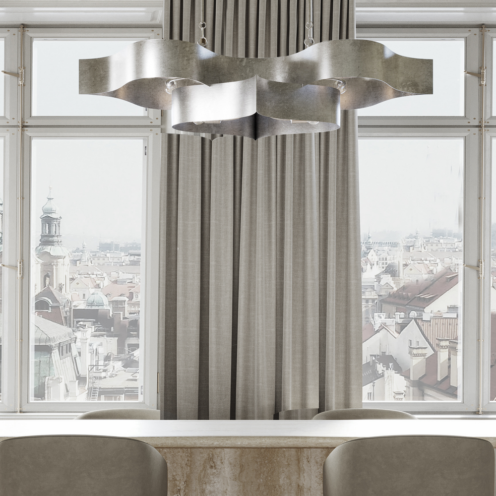 
                      
                        Grand Lotus Oval Silver Chandelier
                      
                    