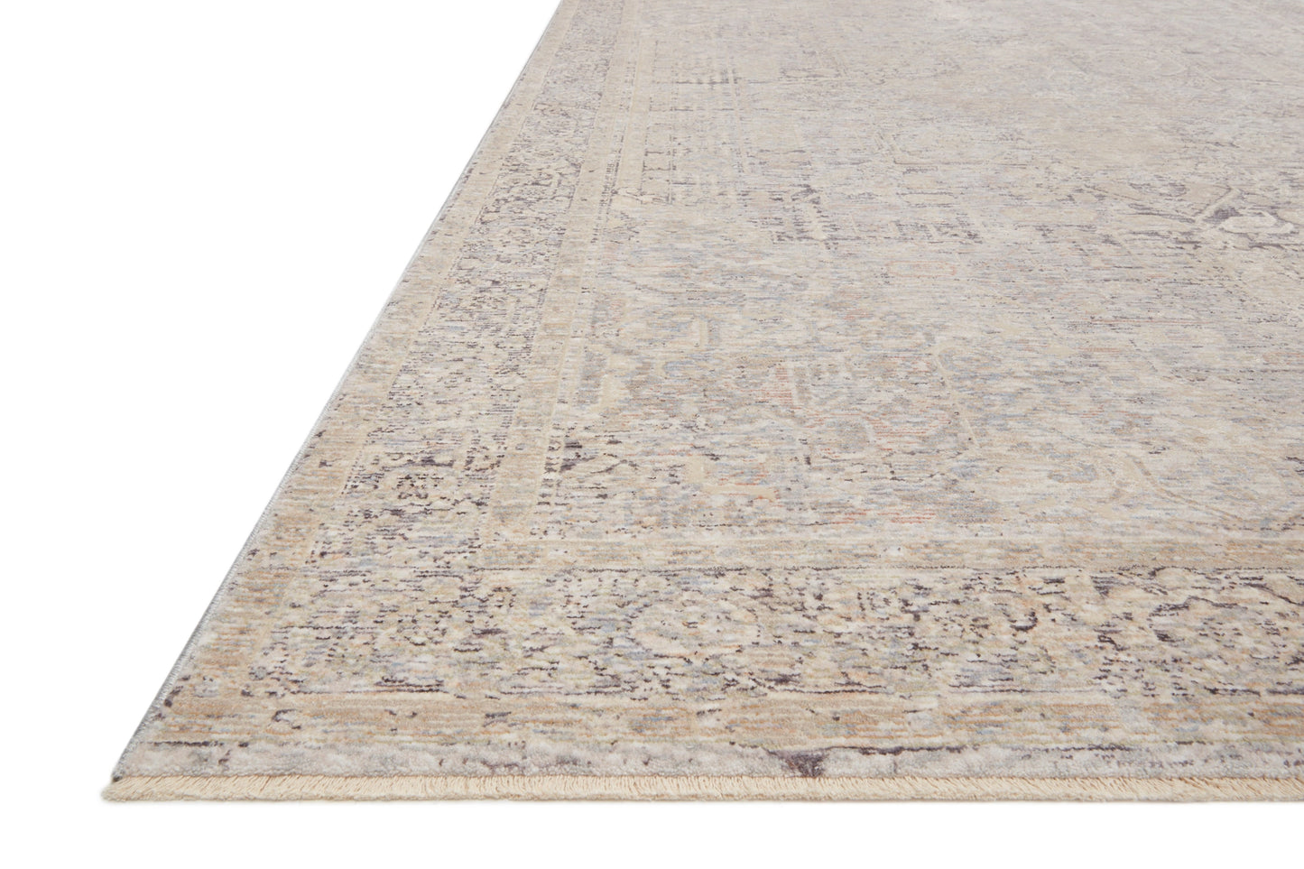 Loloi Faye Ivory / Multi 18" x 18" Sample Rug