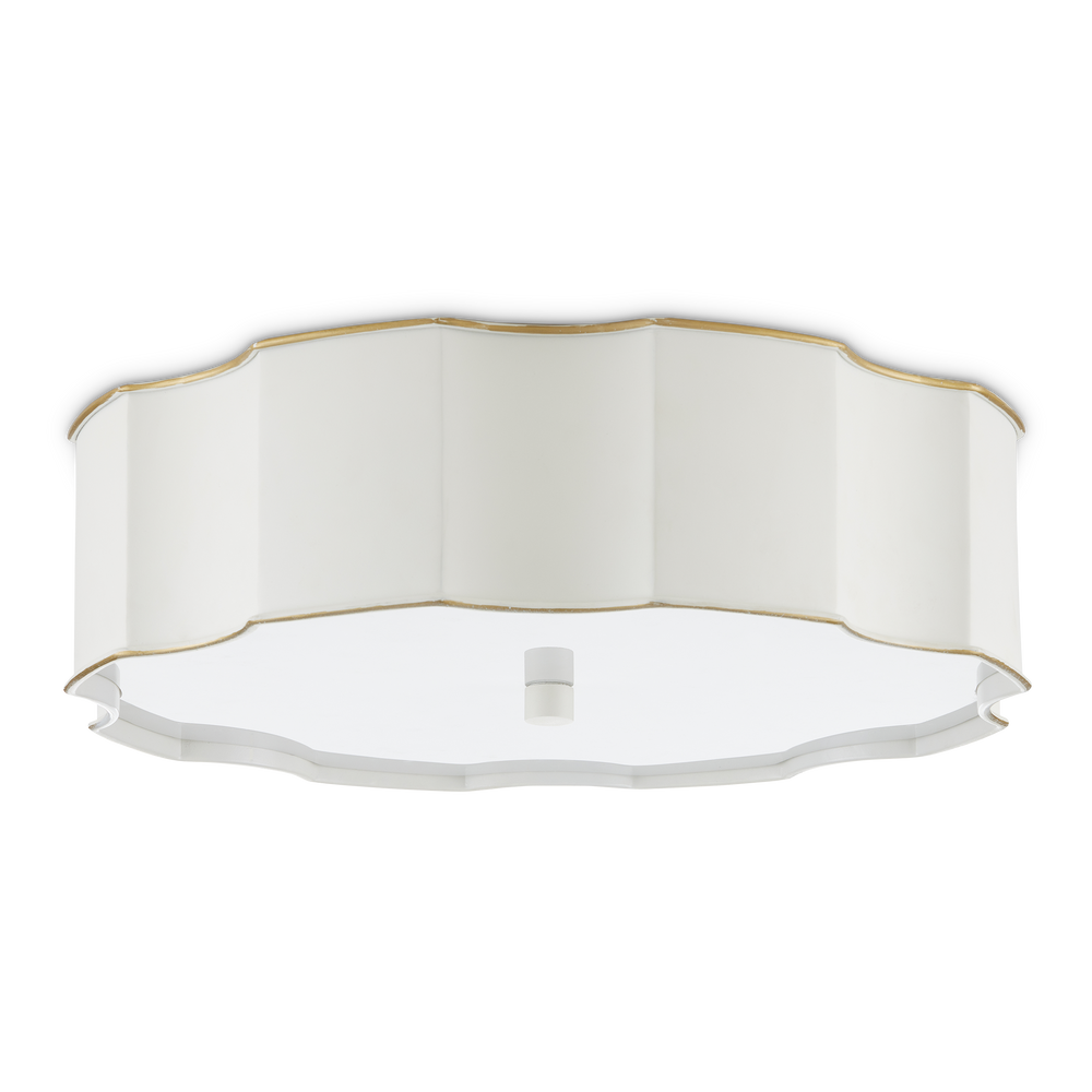
                      
                        Wexford White Flush Mount
                      
                    